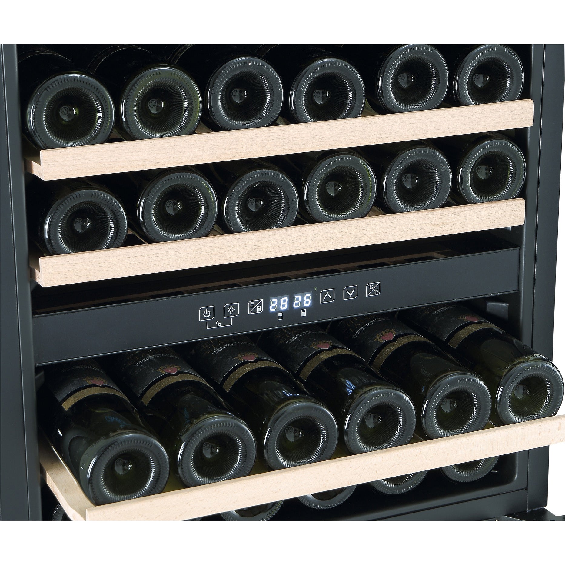 Vinoteca encastrable 45 botellas Caviss CLEN246TBE4 detalle