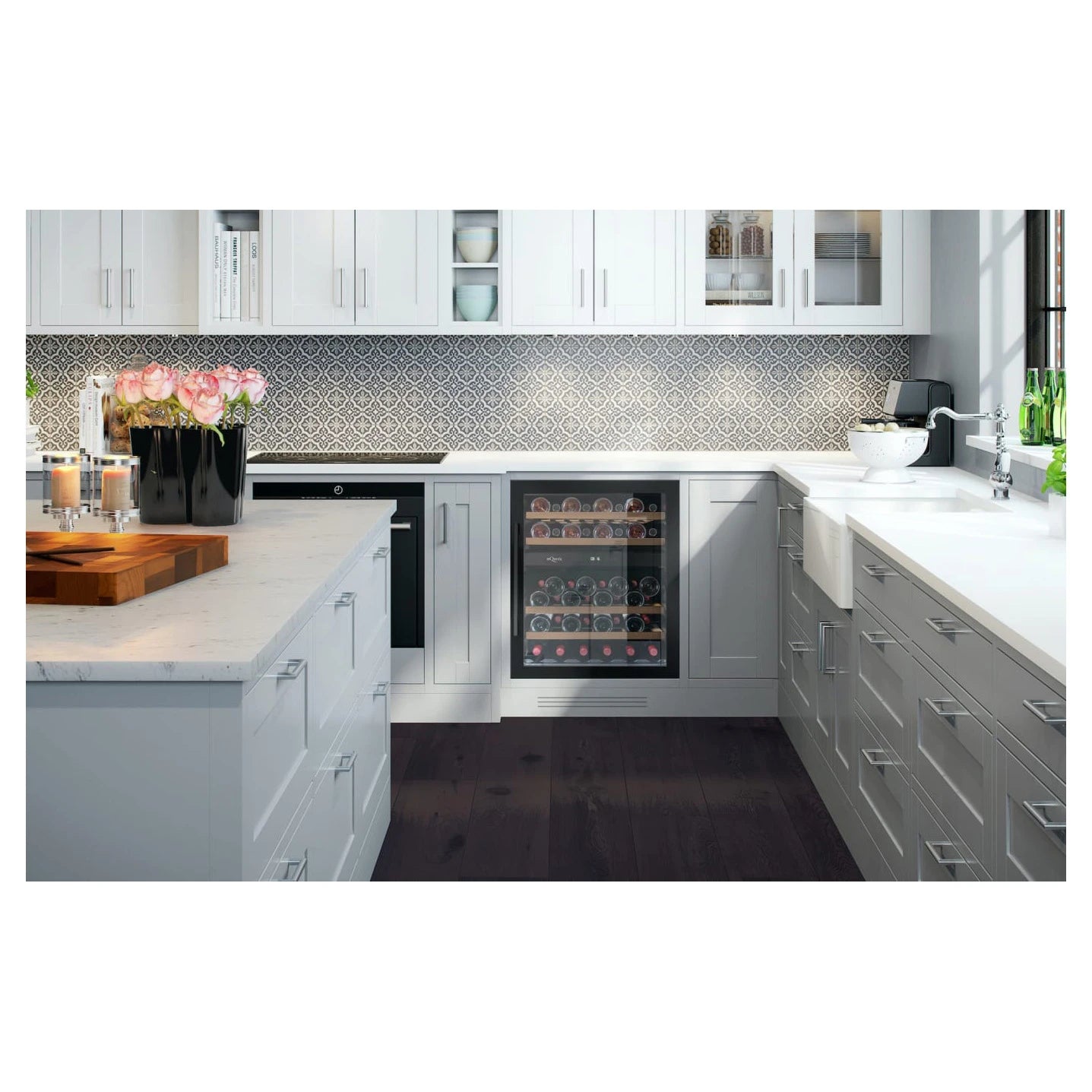 Wine Cooler 45 bottles mQuvée WineCave 700 60D Anthracite Black Dual-zone