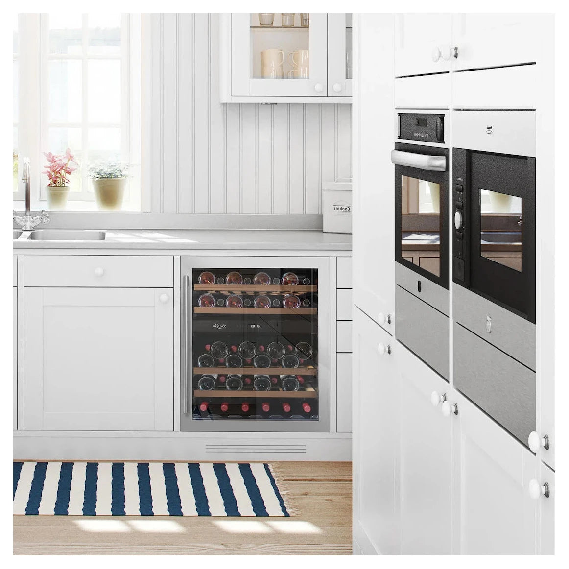 Wine Cooler 45 bottles mQuvée WineCave 700 60D Stainless Dual-zone