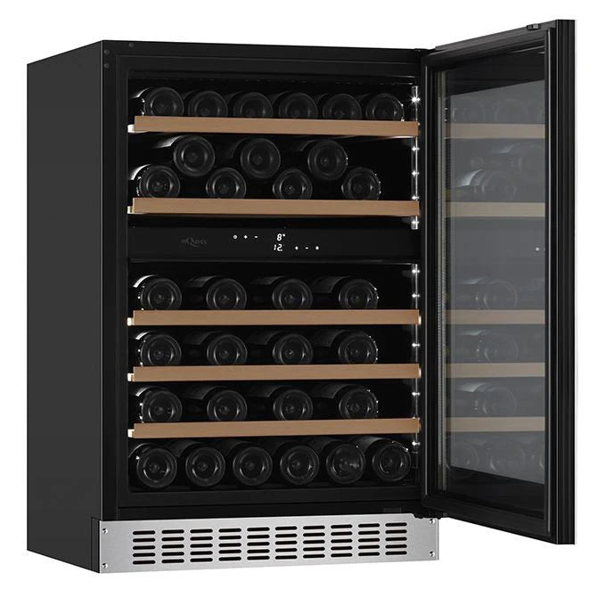 Wine Cooler 45 bottles mQuvée WineCave 780 60D Stainless Steel Dual-zone