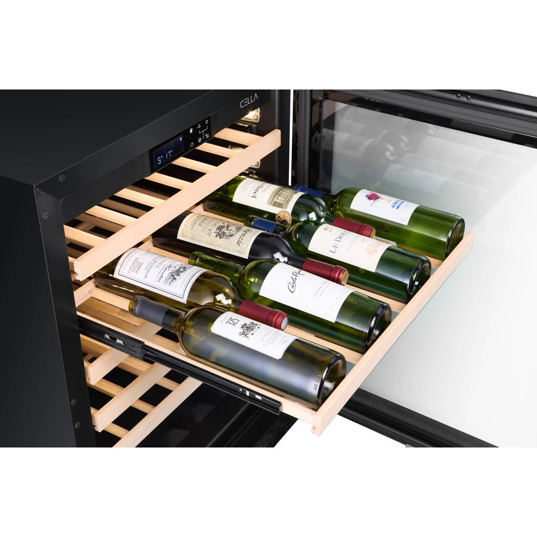 Wine Cooler 46 bottles CELLA W46S Black