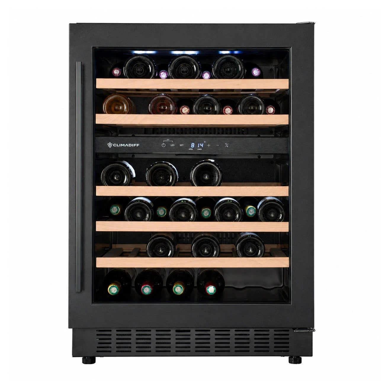 Wine Cooler 46 bottles Climadiff CBU50DZBM Dual-zone