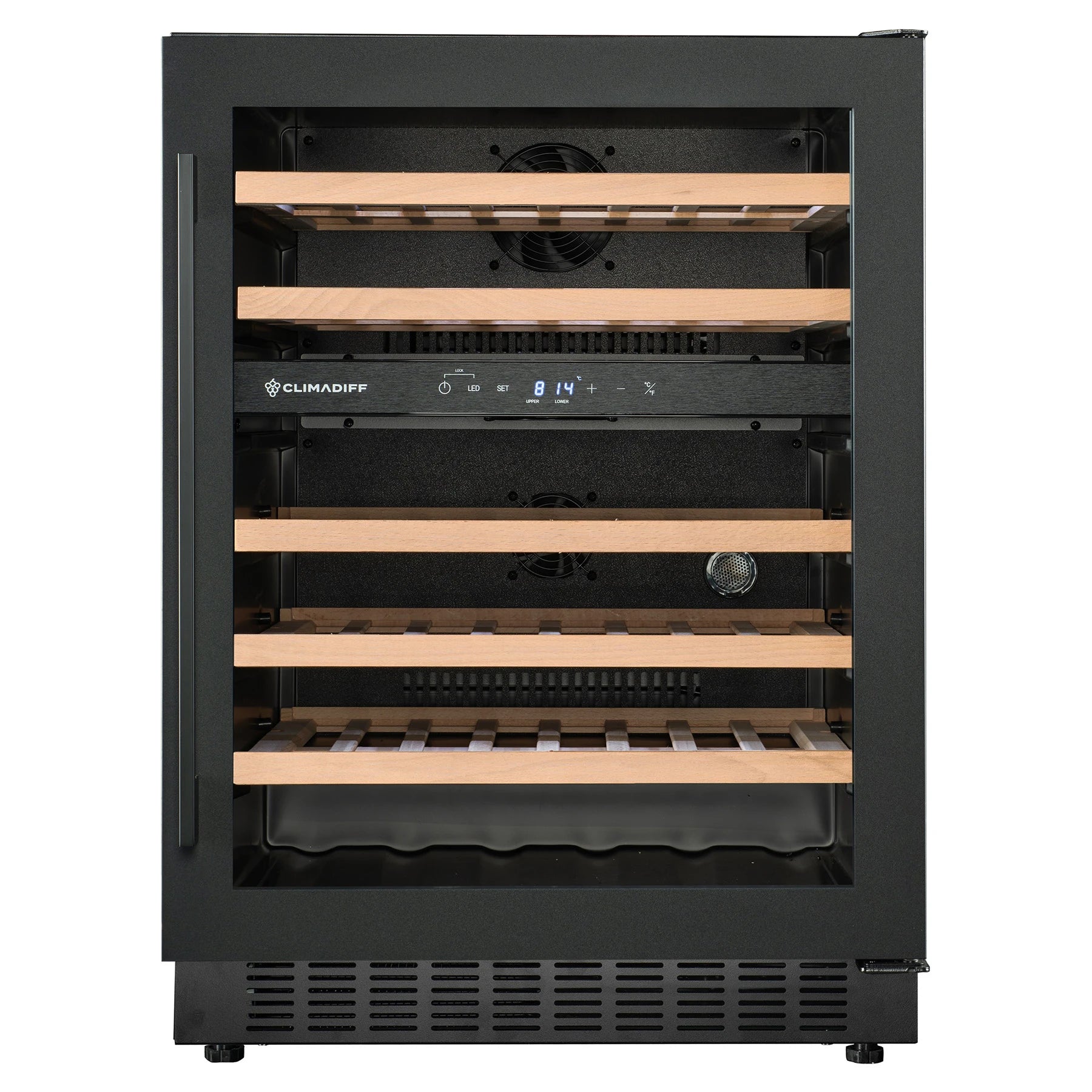 Wine Cooler 46 bottles Climadiff CBU50DZBM Dual-zone