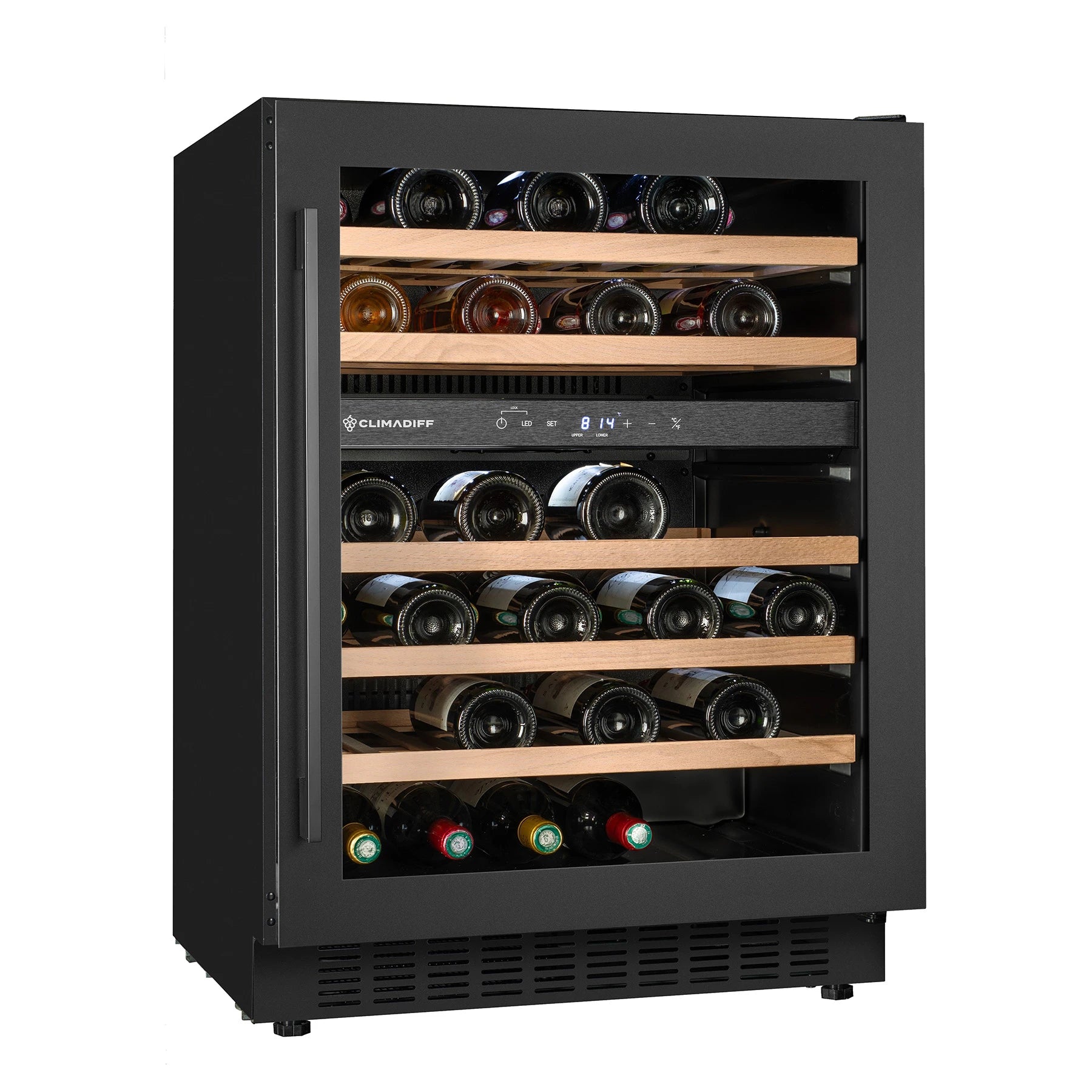 Wine Cooler 46 bottles Climadiff CBU50DZBM Dual-zone