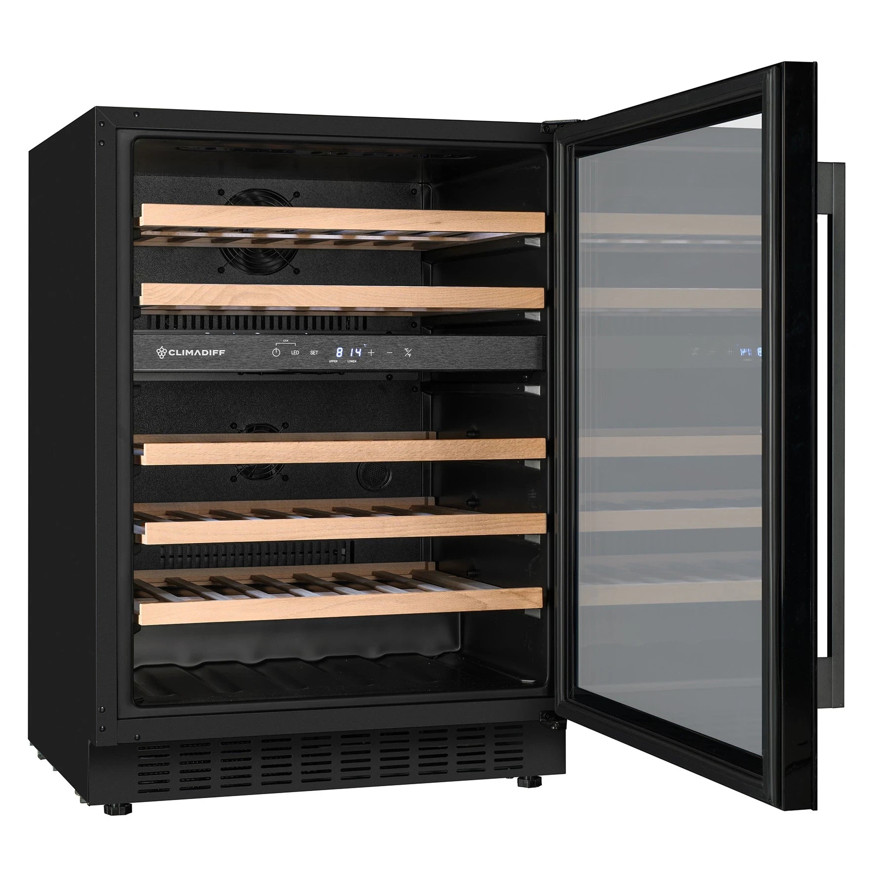 Wine Cooler 46 bottles Climadiff CBU50DZBM Dual-zone