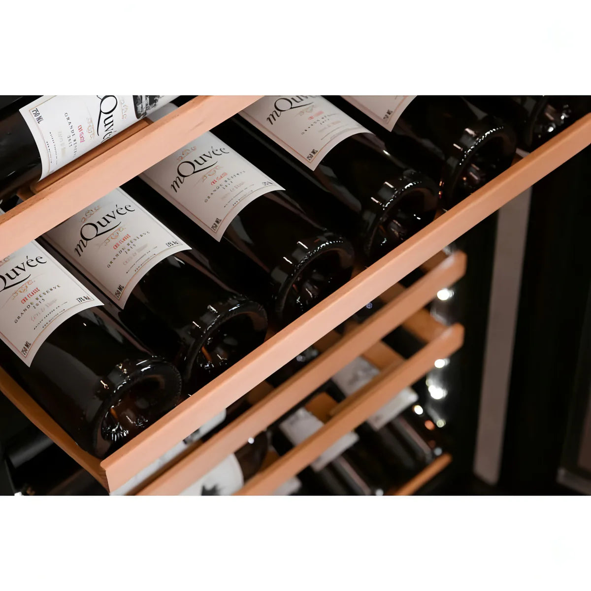 mQuvée WineKeeper 49D Stainless Wine Cooler 49 bottles Built-in