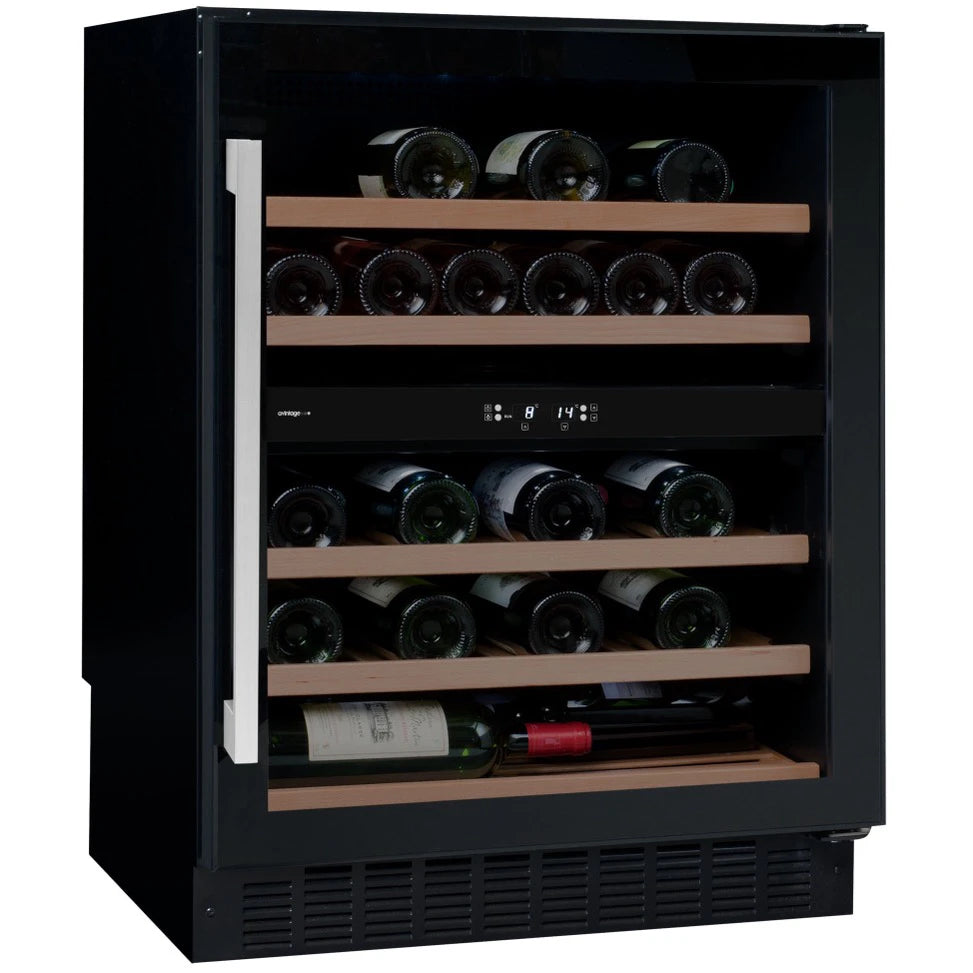 Under-counter Wine Cooler 50 bottles Avintage AVU53CDZA Dual-zone