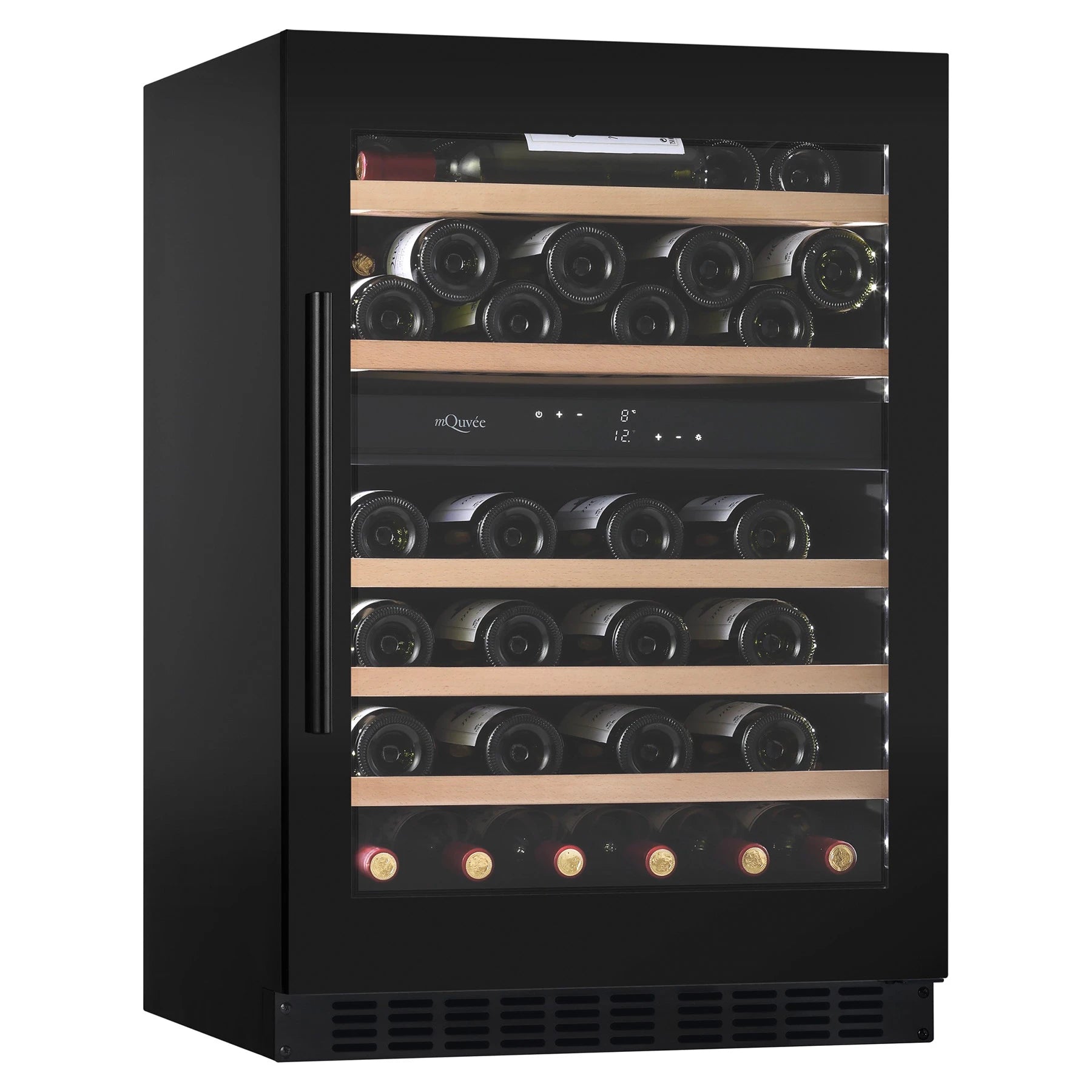 Wine Cooler 53 bottles mQuvée WineCave 800 60D Fullglass Dual-zone
