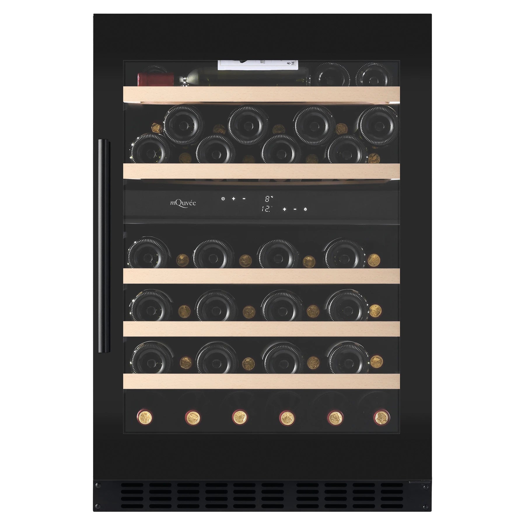 Wine Cooler 53 bottles mQuvée WineCave 800 60D Fullglass Dual-zone