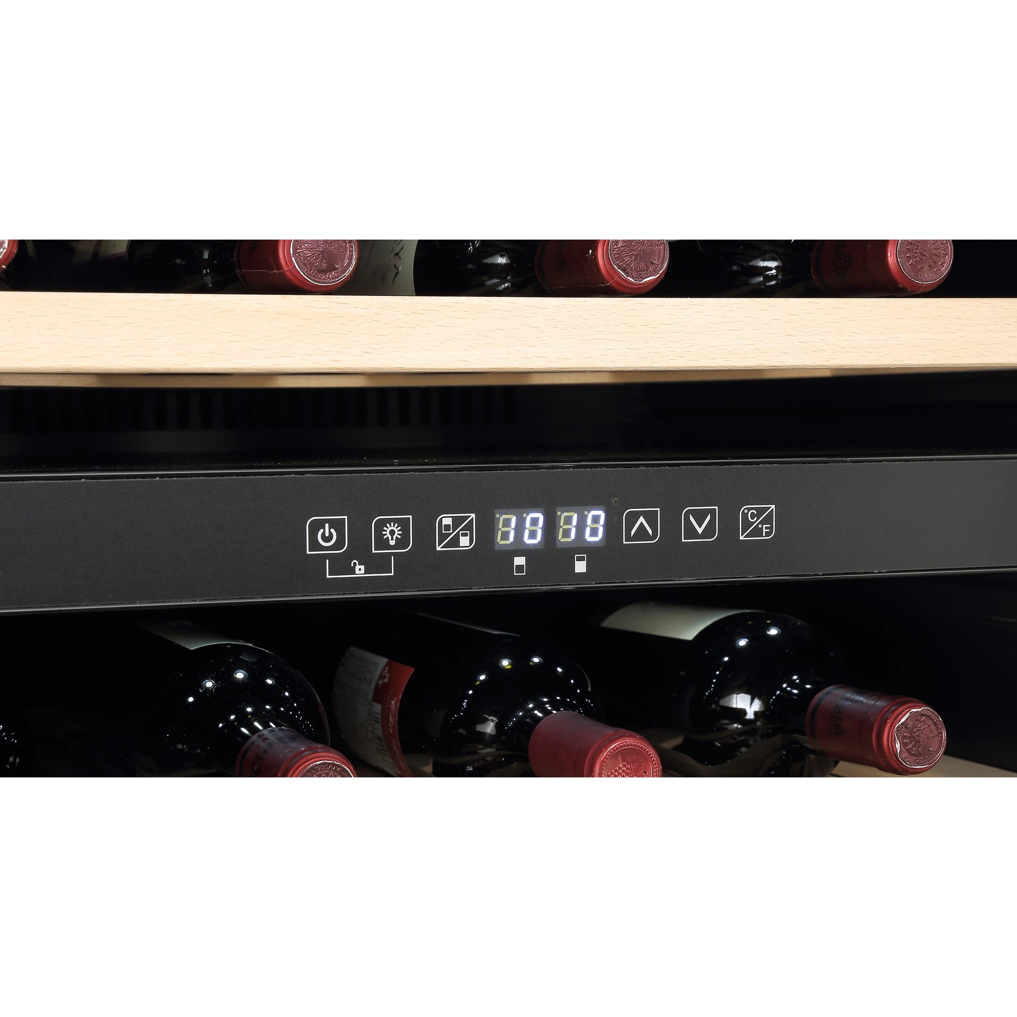 Built-in Wine Cooler 57 bottles Caviss CLEN257TBEG double zone