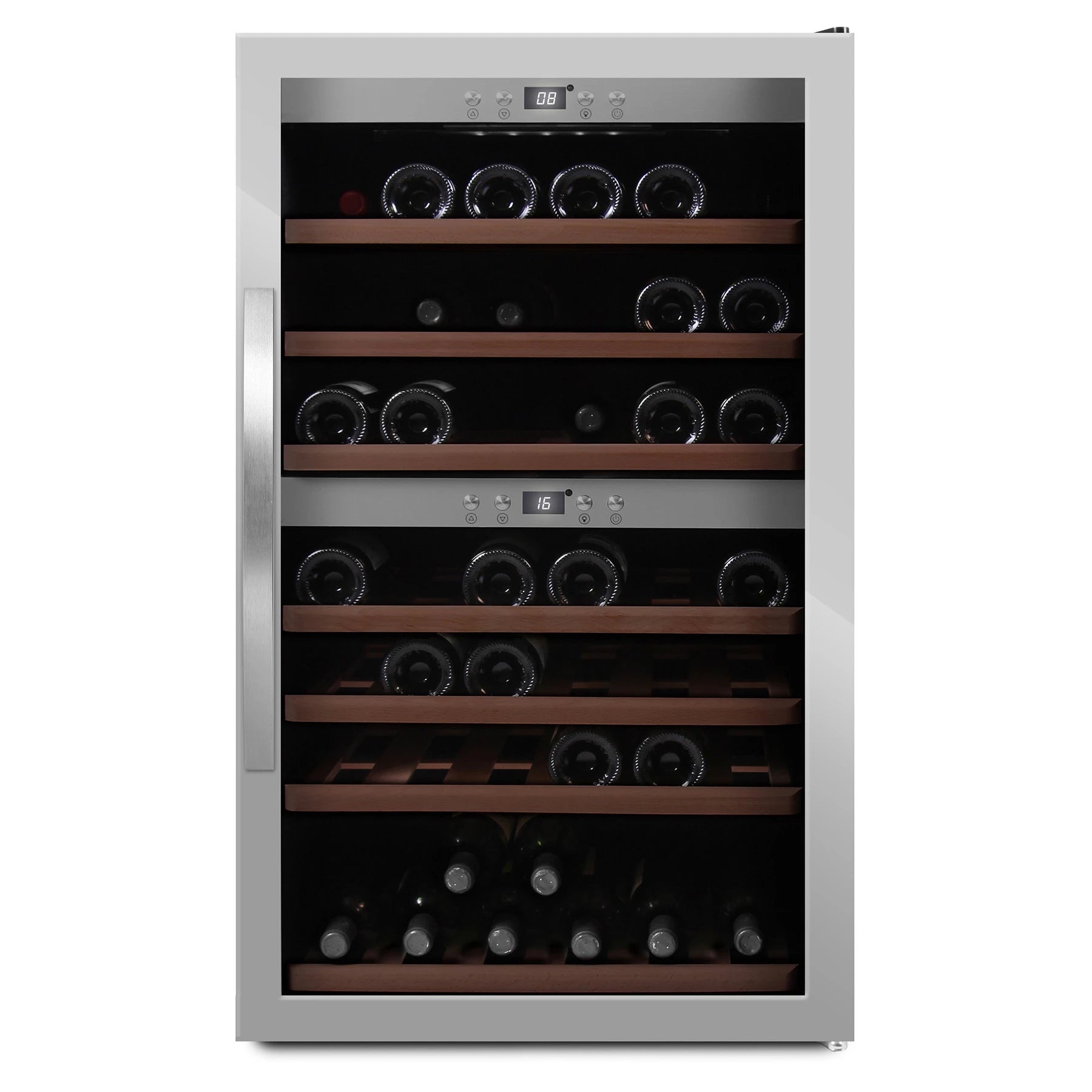Wine Cooler 66 bottles mQuvée WineExpert 66 Stainless Dual-zone