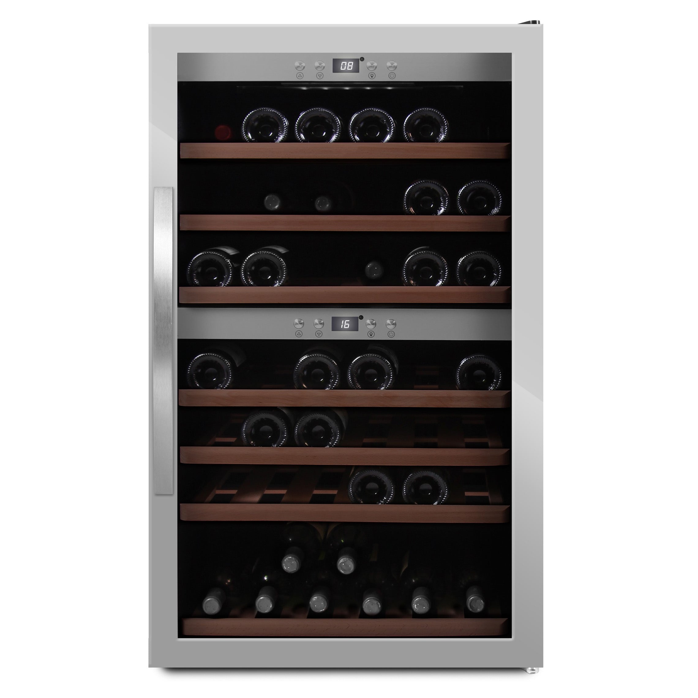 Wine Cooler 66 bottles mQuvée WineExpert 66 Stainless Dual-zone