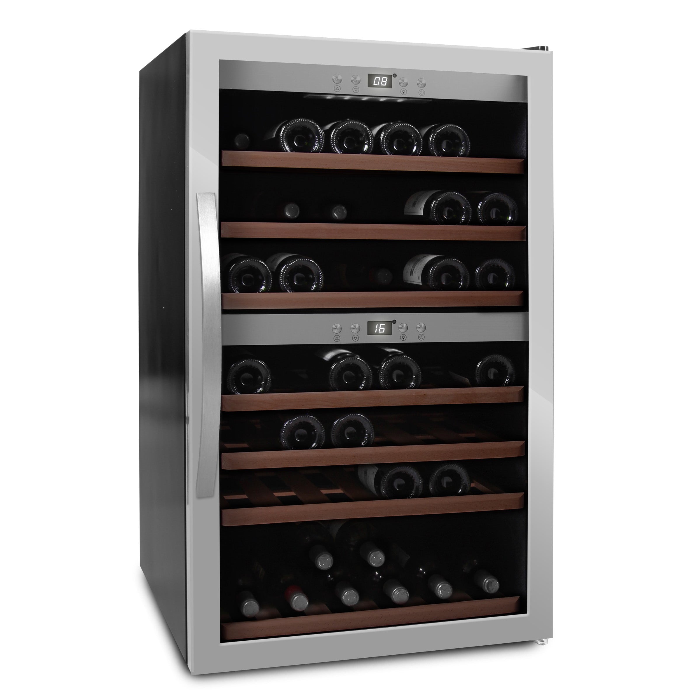 Wine Cooler 66 bottles mQuvée WineExpert 66 Stainless Dual-zone