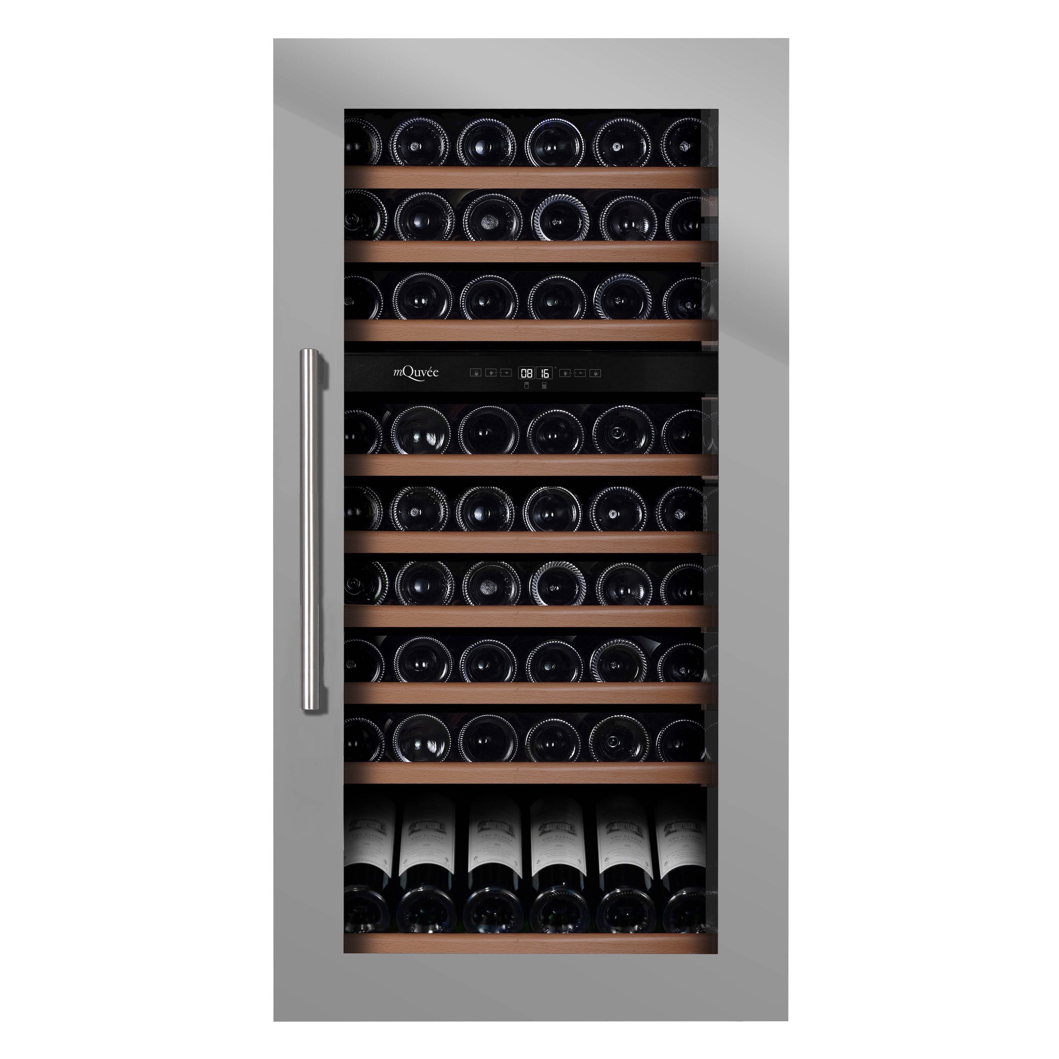 Built-in Wine Cooler 70 bottles mQuvée WineKeeper 70D Stainless Dual-zone