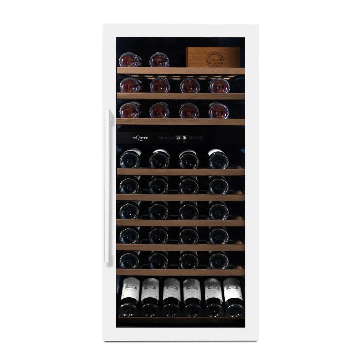 Vinoteca 70 botellas mQuvée WineServe 70 Powder White