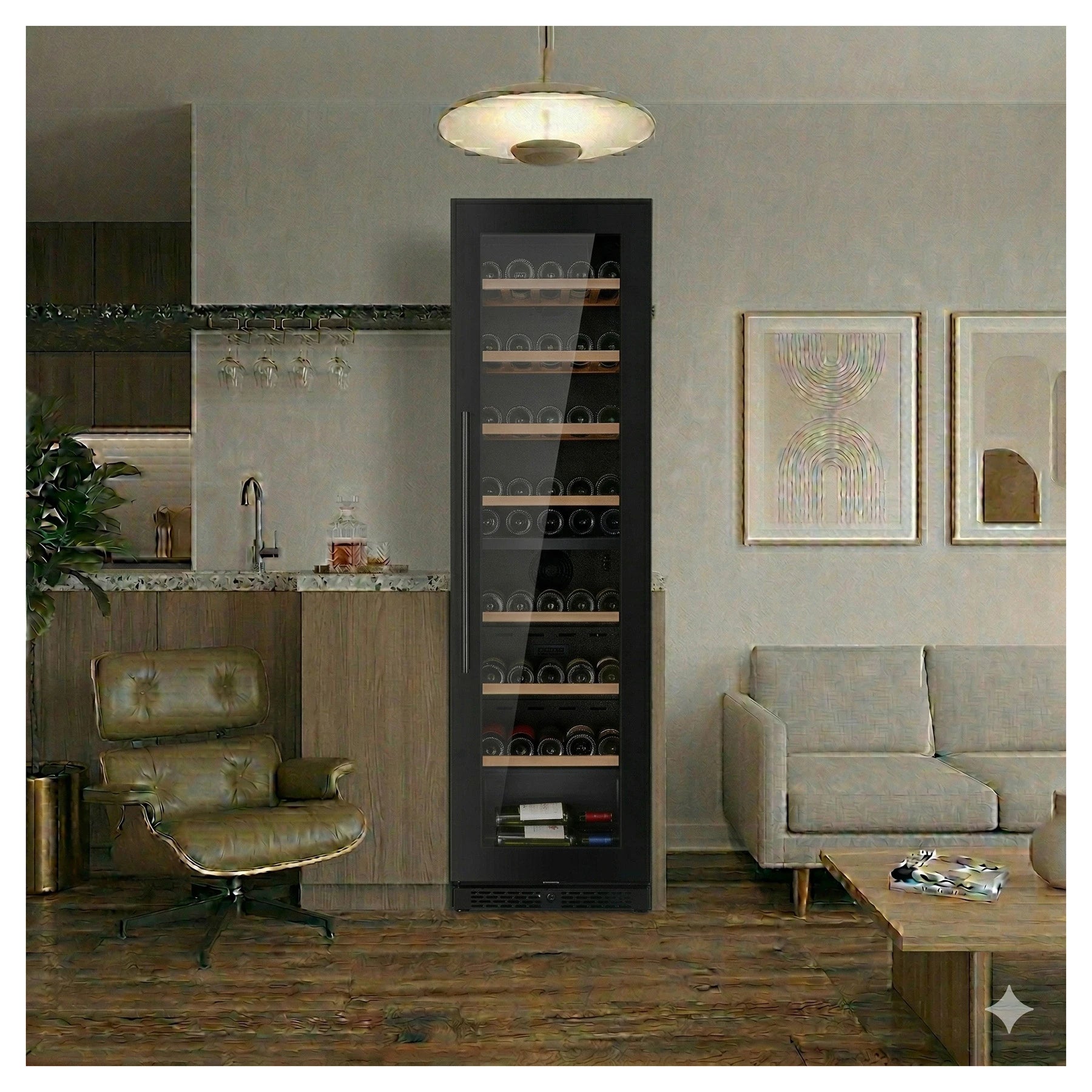 Wine Cooler 71 bottles ClimaVin Noir134 Dual-zone