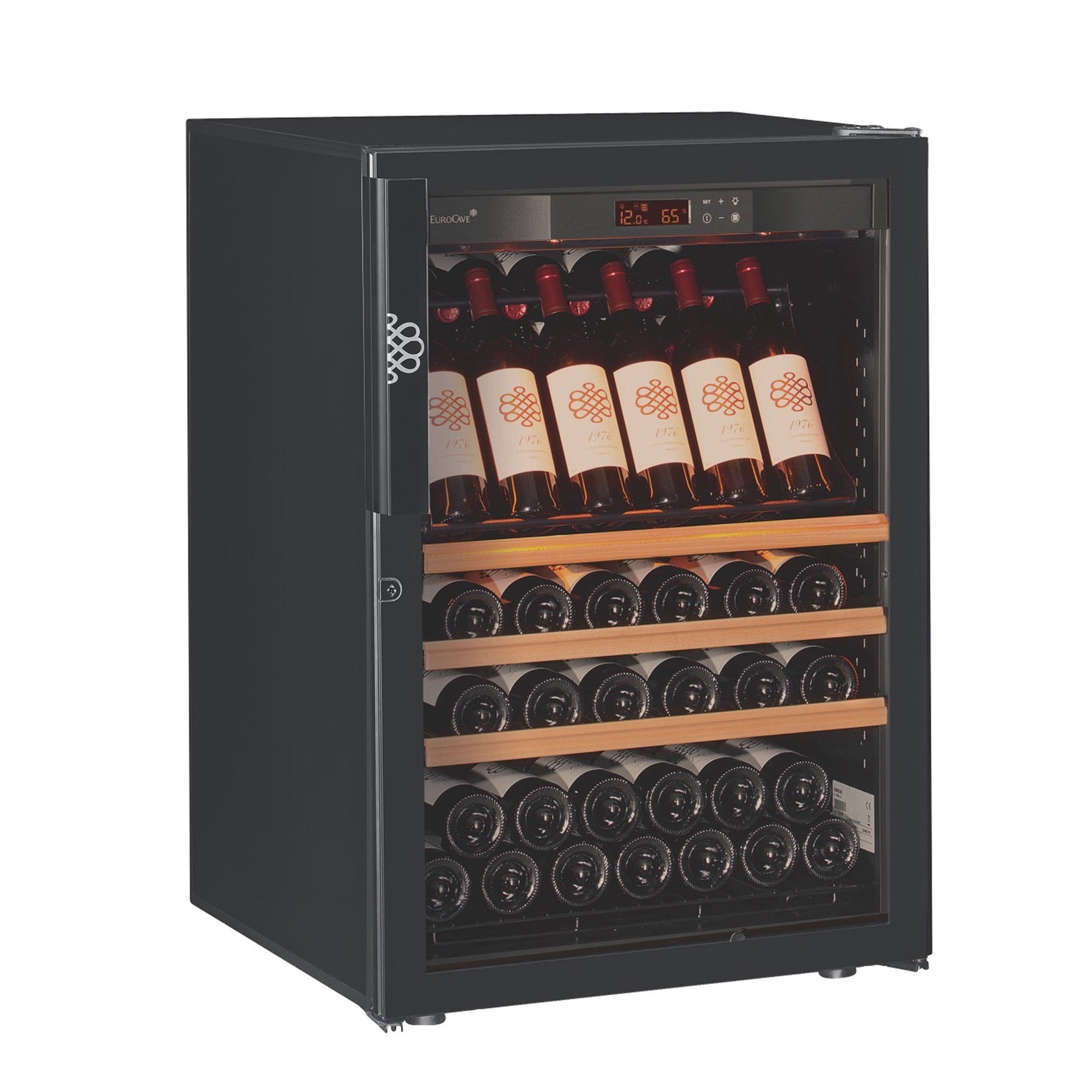 Vinoteca 74 botellas EuroCave Pure SFG5 Full Glass bandejas exposición botellas
