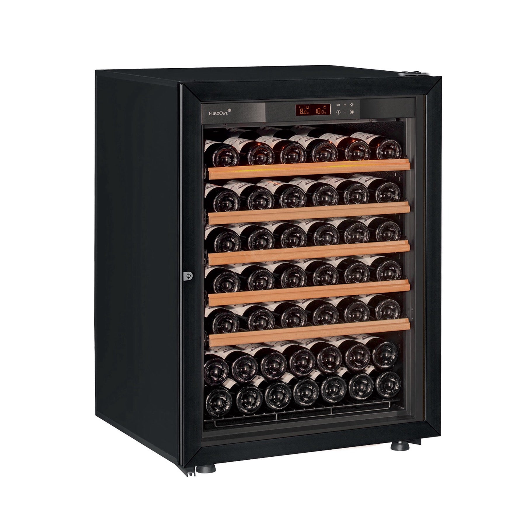 Vinoteca 74 botellas EuroCave Pure SV5 Multitemperatura Glass