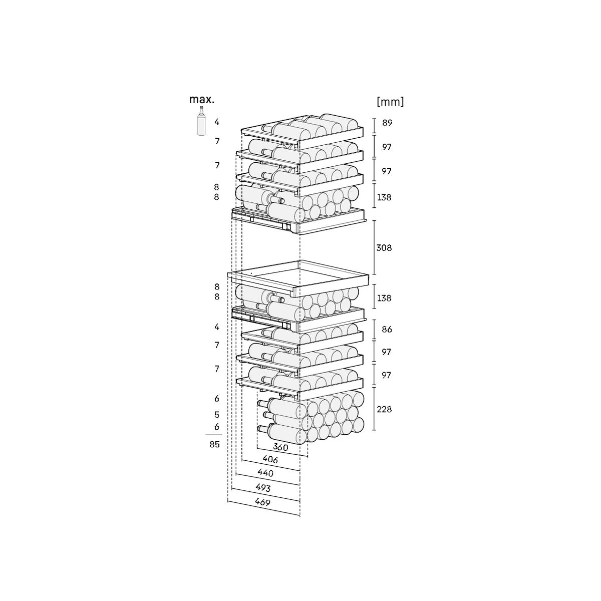 Wine Cooler 85 bottles Liebherr WPgbi 5283 Vinidor Selection