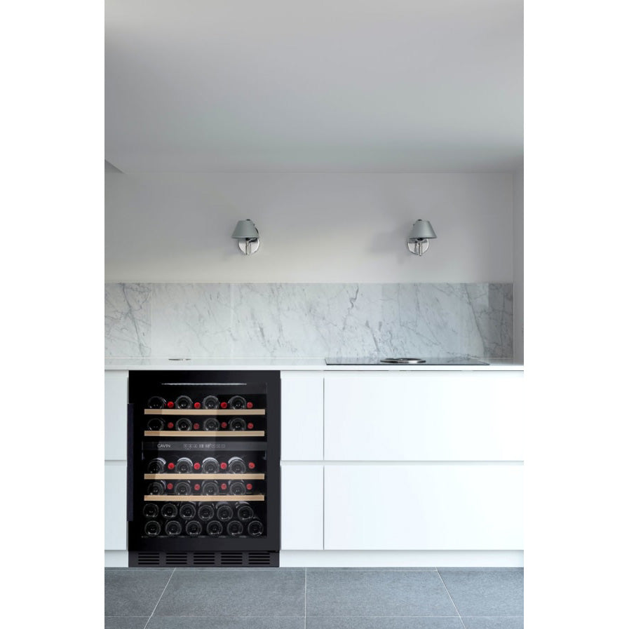 Vinoteca 46 botellas Artic Collection 60D Full Glass Black cocina