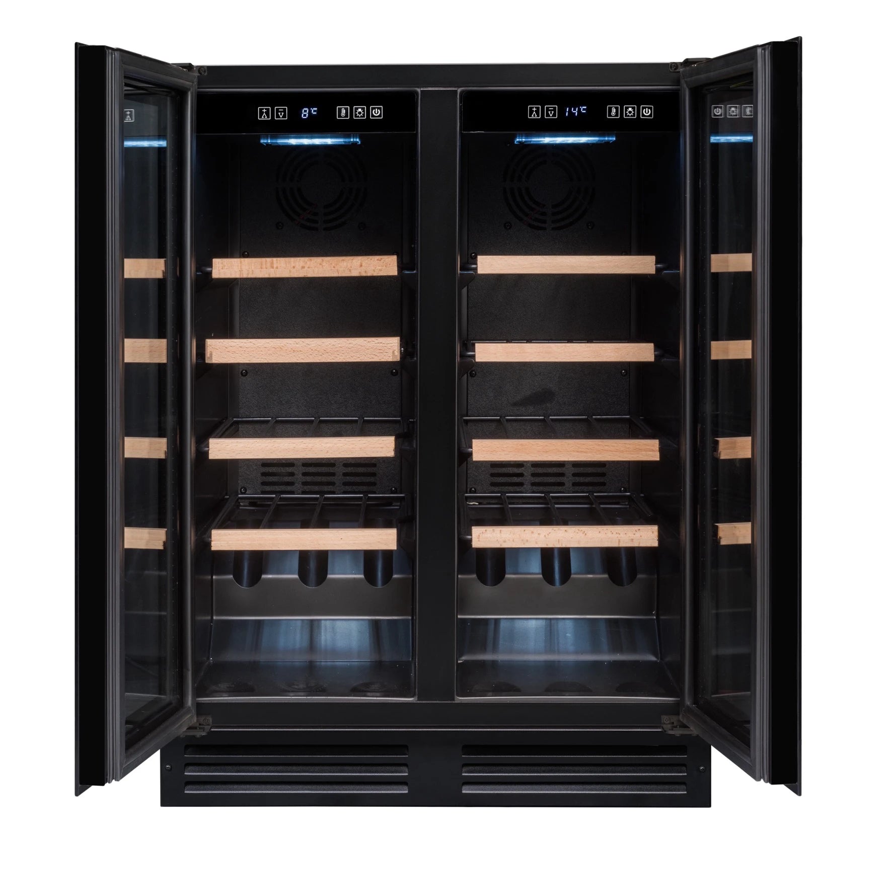 Under-counter Wine Cooler 49 bottles Avintage AVU49DPB1 Dual-zone