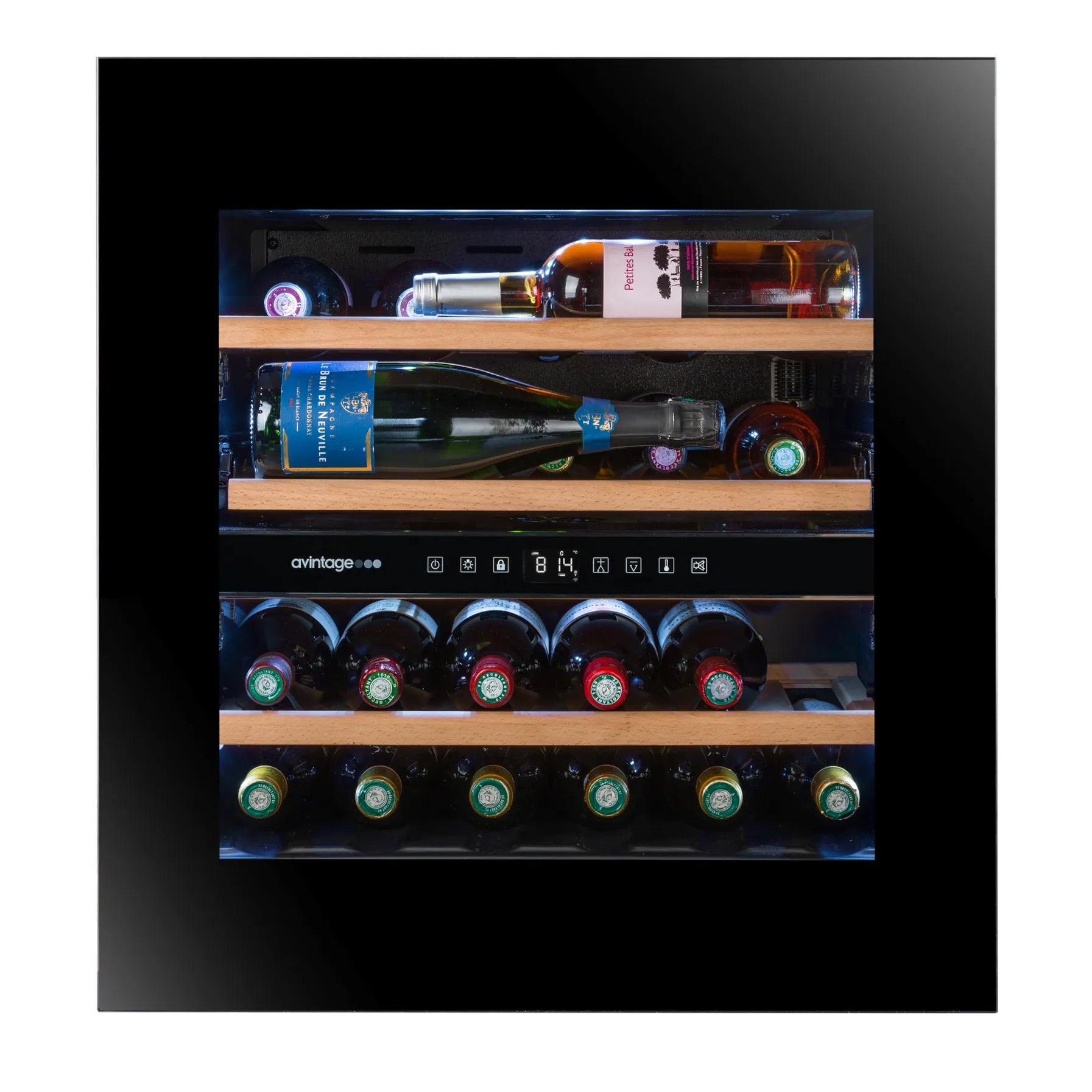 Built-in column Wine Cooler 24 bottles Avintage AVI60PLATINUM Dual-zone - OUTLET