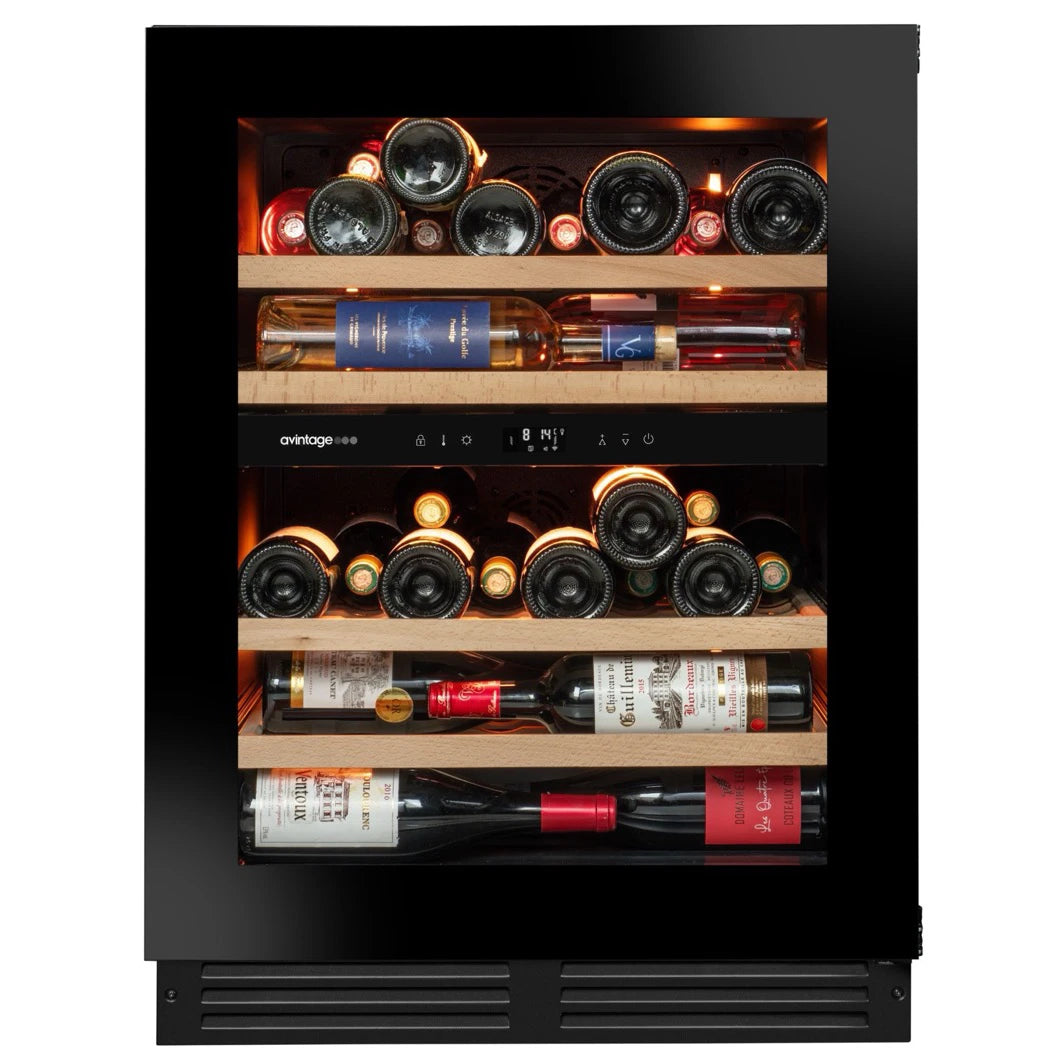 Imagen de la Vinoteca 47 botellas Avintage AVU50PLATINUM doble zona.