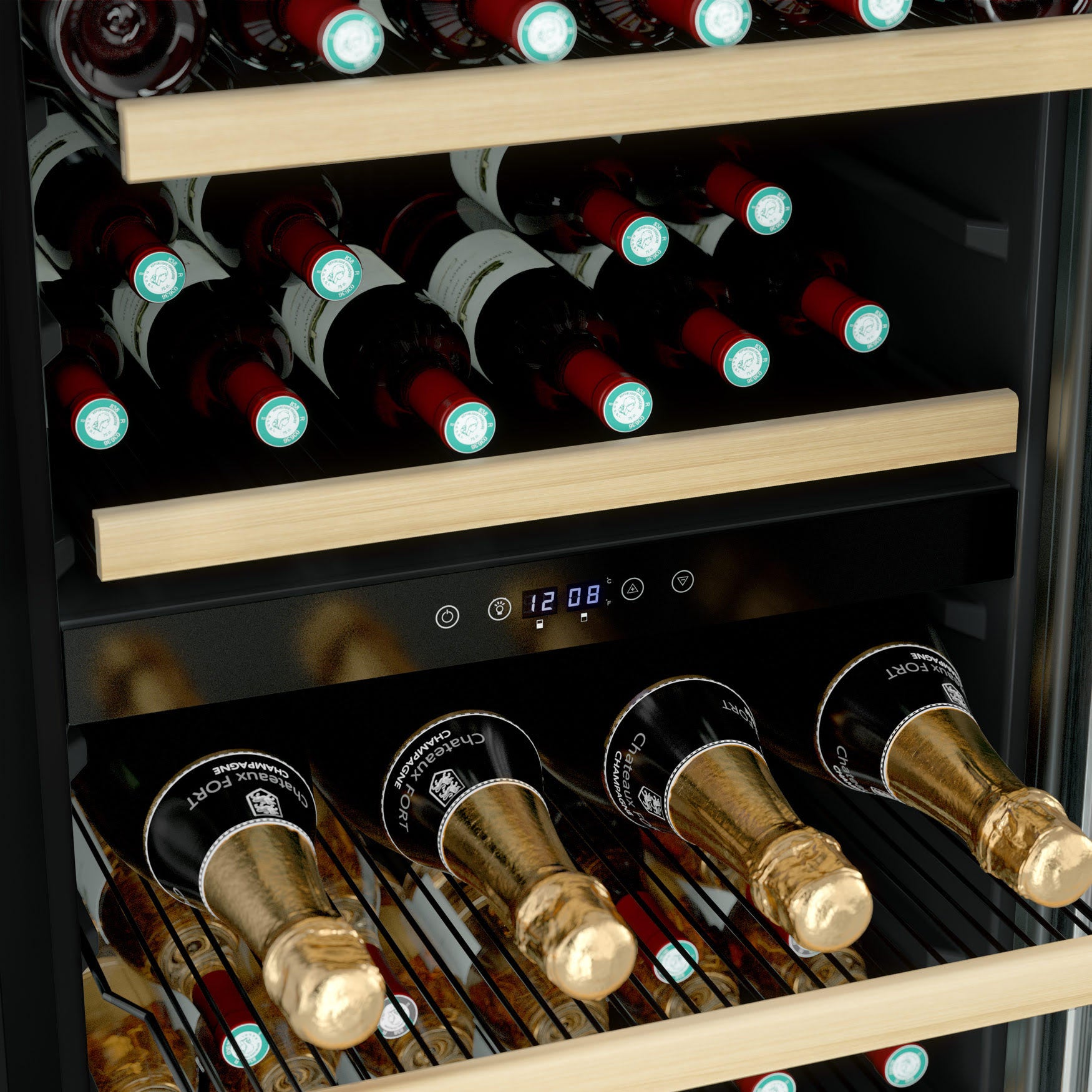 Wine Cooler 91 bottles Les Petits Champs CAVCD91 Dual-zone