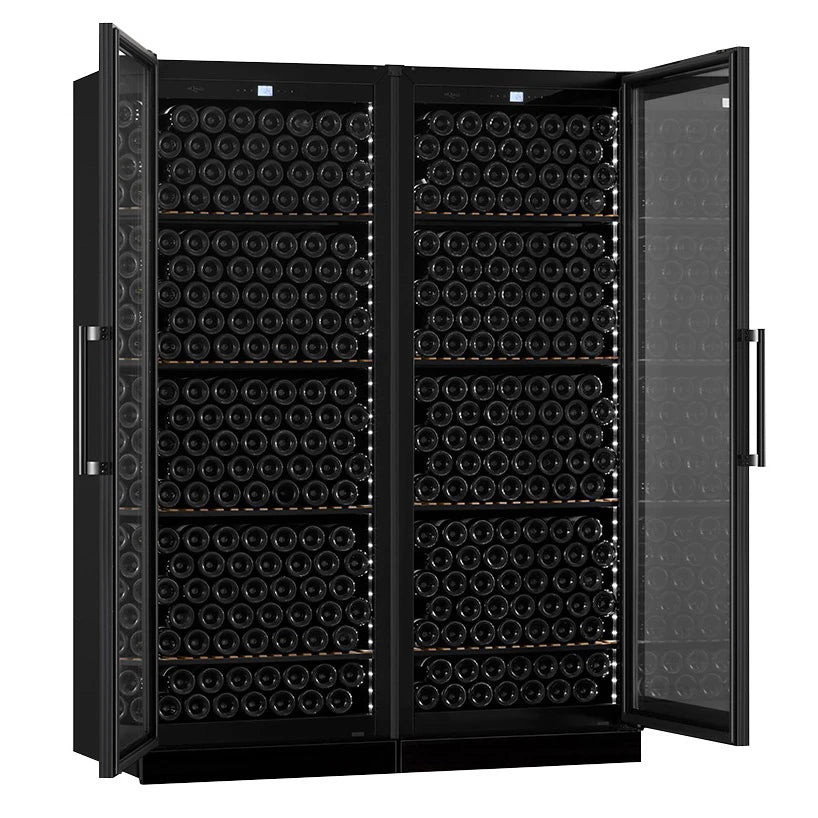 Double Wine Cooler 546 bottles mQuvée Velvet 220 Glass
