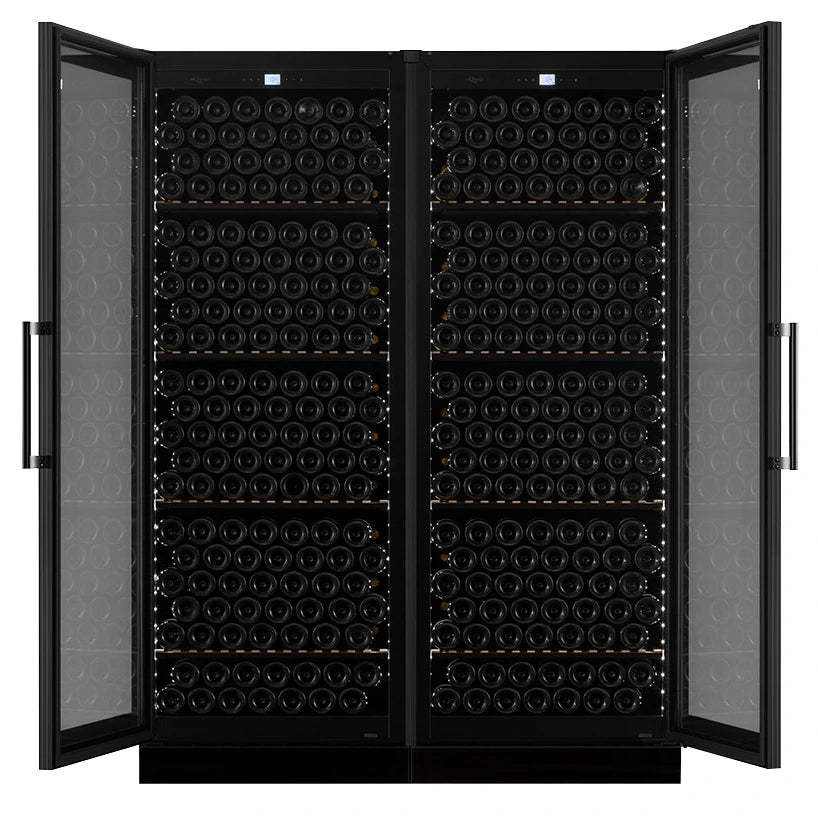 Double Wine Cooler 546 bottles mQuvée Velvet 220 Glass