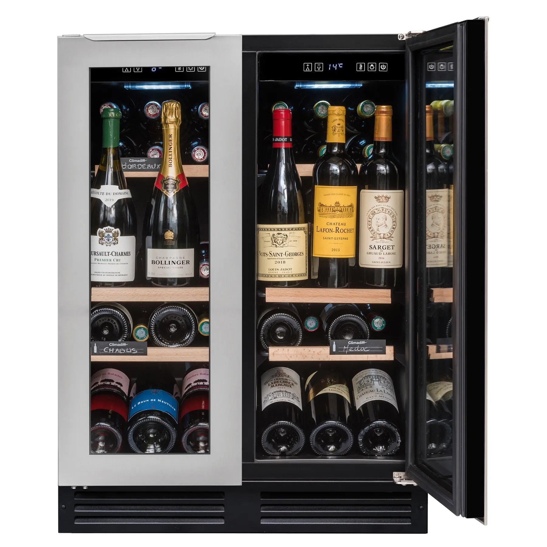 Vinoteca encastrable 49 botellas Avintage AVU48DPX1 doble zona