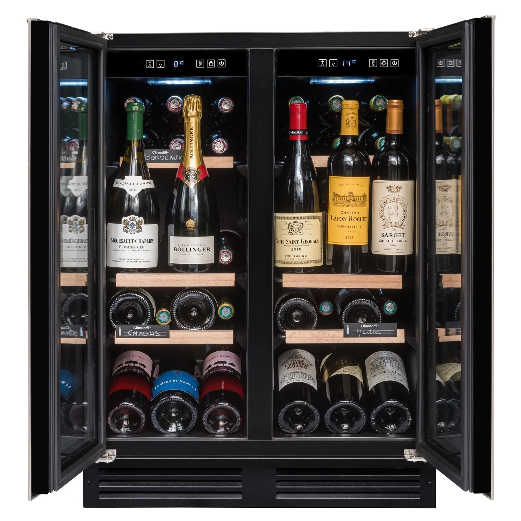 Vinoteca encastrable 49 botellas Avintage AVU48DPX1 doble zona