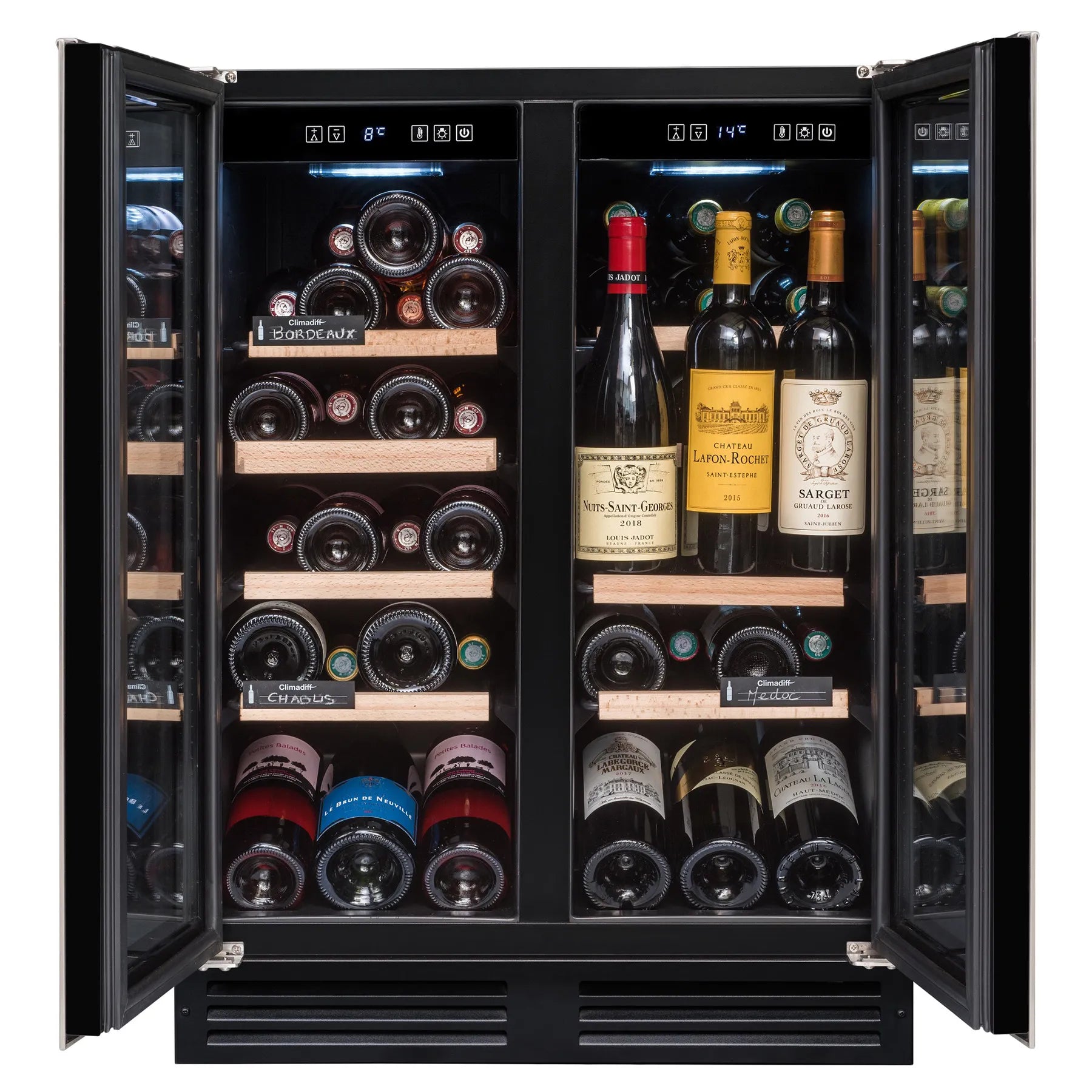 Vinoteca encastrable 49 botellas Avintage AVU48DPX1 doble zona