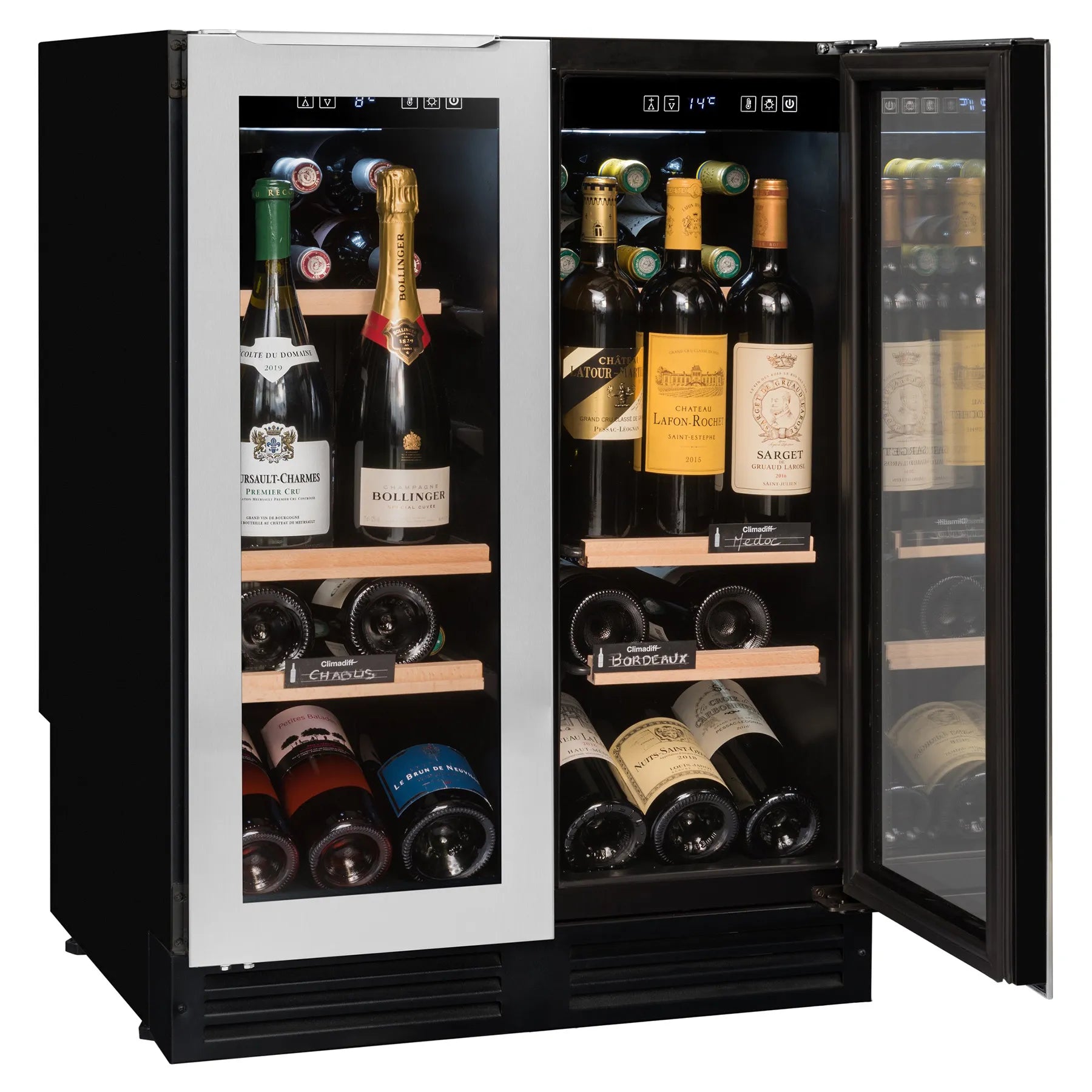 Vinoteca encastrable 49 botellas Avintage AVU48DPX1 doble zona