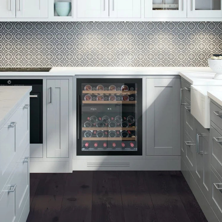 Wine Cooler 45 bottles mQuvée WineCave 700 60D Anthracite Black Dual-zone