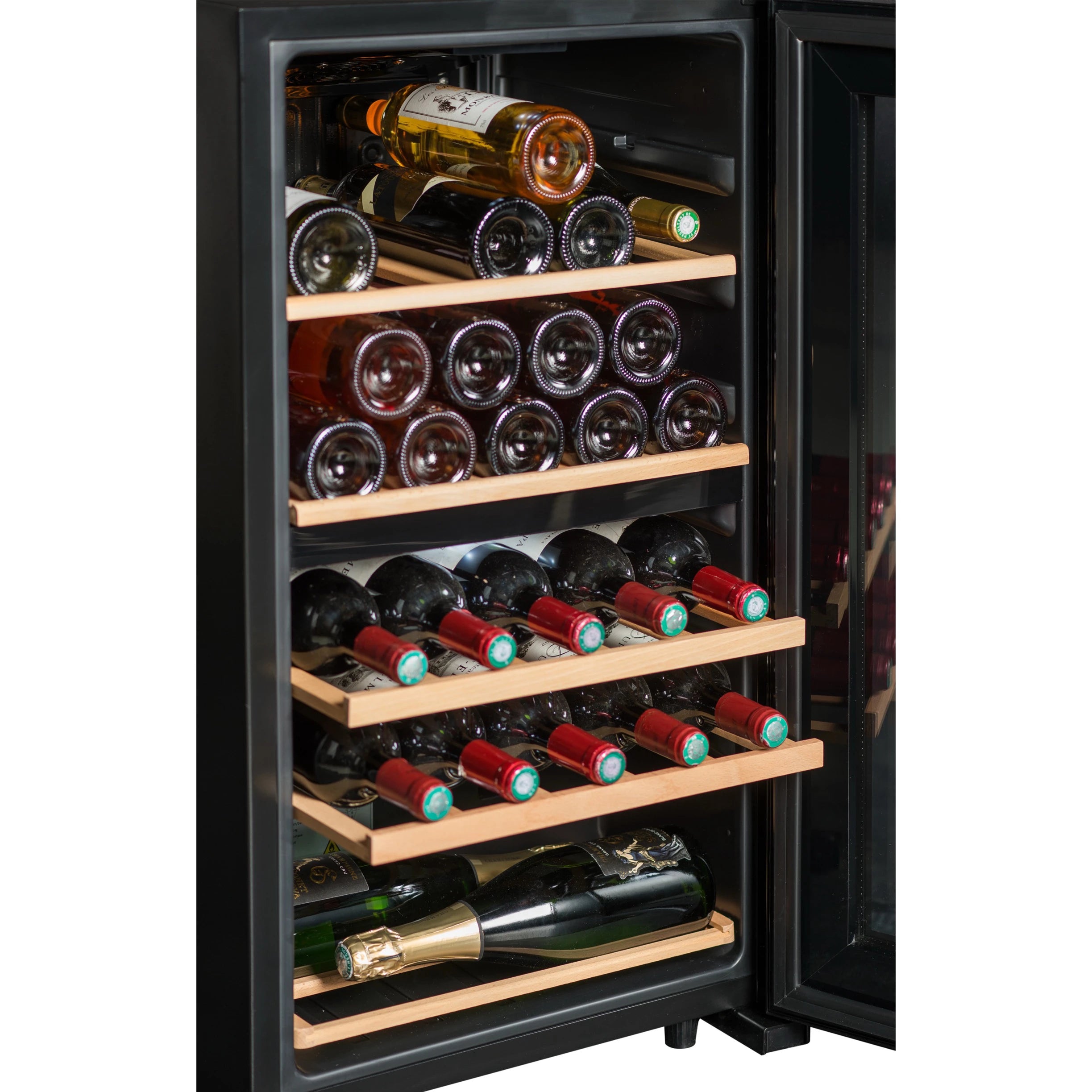 Vinoteca 32 botellas La Sommelière SLS32DZ Black doble zona