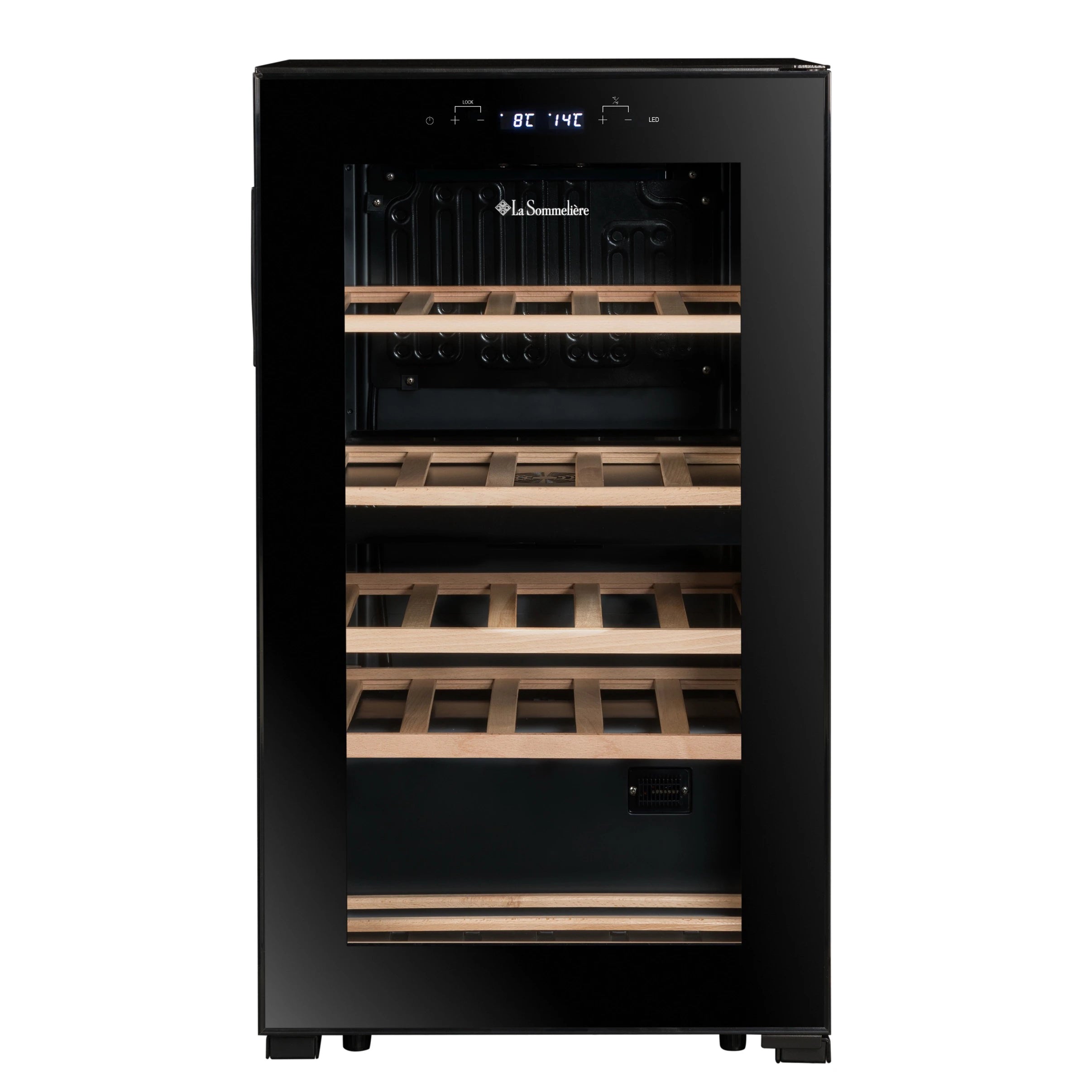 Vinoteca 32 botellas La Sommelière SLS32DZ Black doble zona