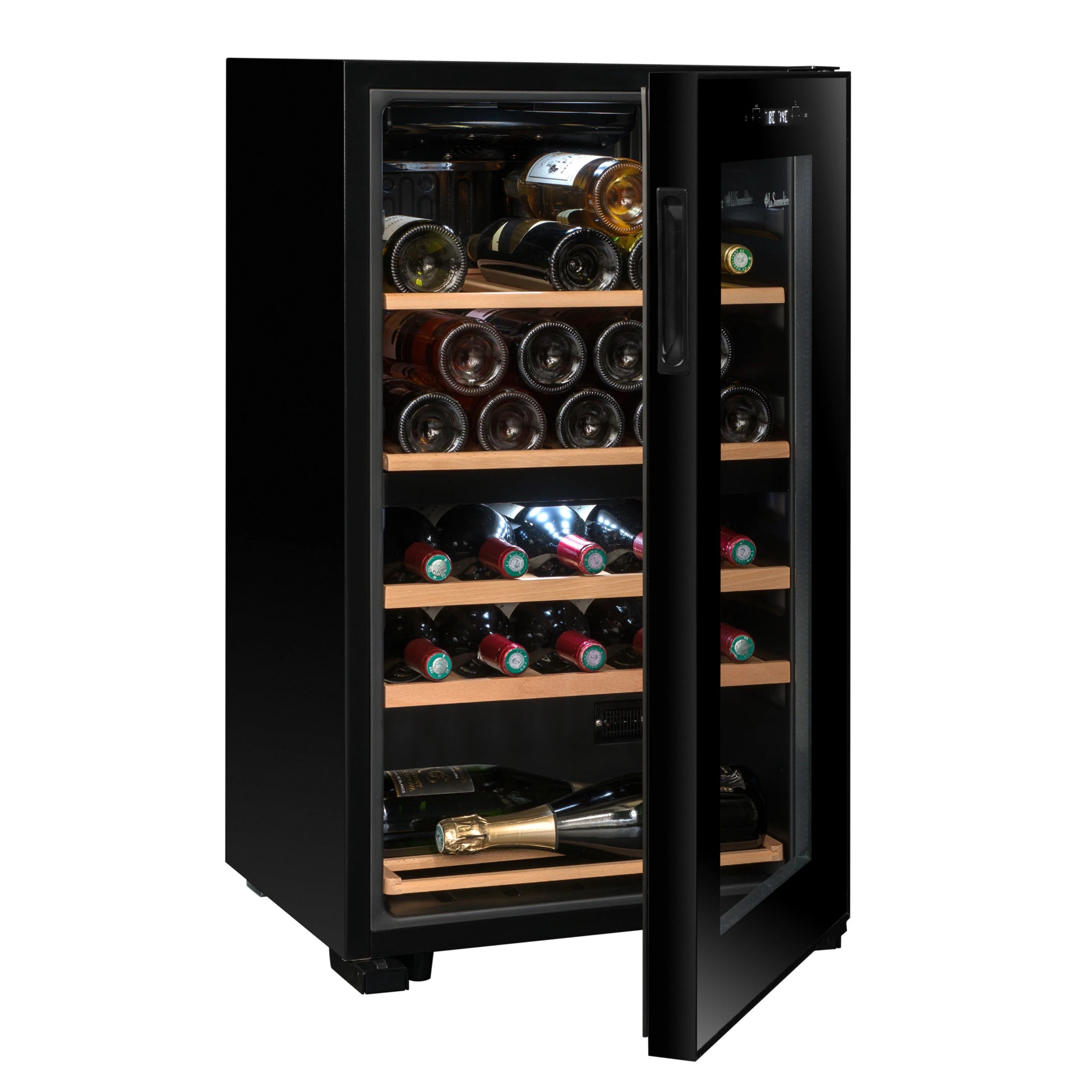 Vinoteca 32 botellas La Sommelière SLS32DZ Black doble zona