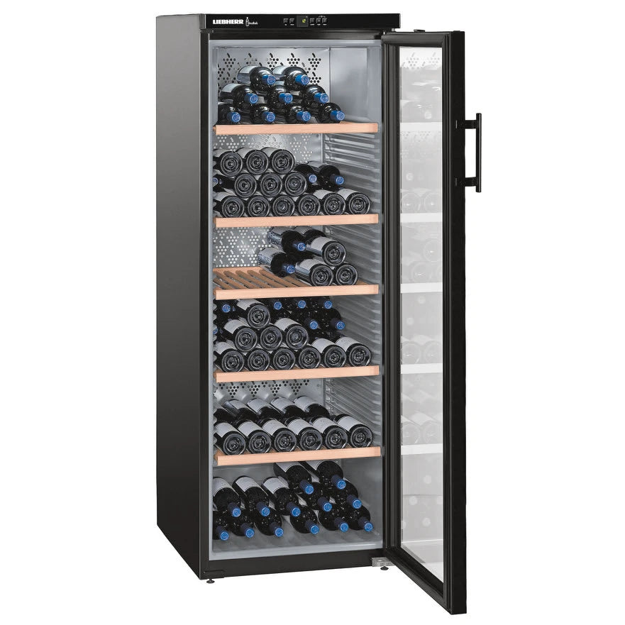 Wine Cooler 200 Bottles Liebherr WKB4212 1 Zone Black