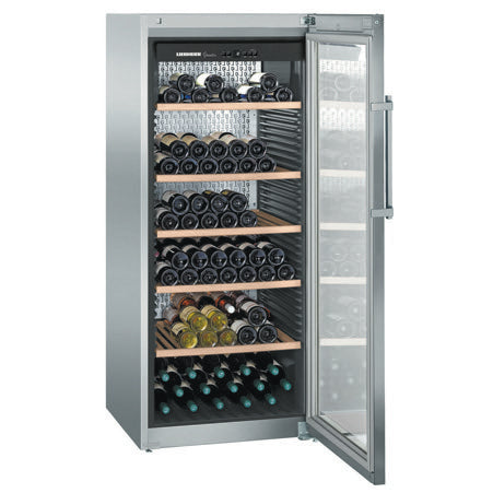 Wine Cooler 201 Bottles Liebherr WKES4552 1 Zone Stainless Steel