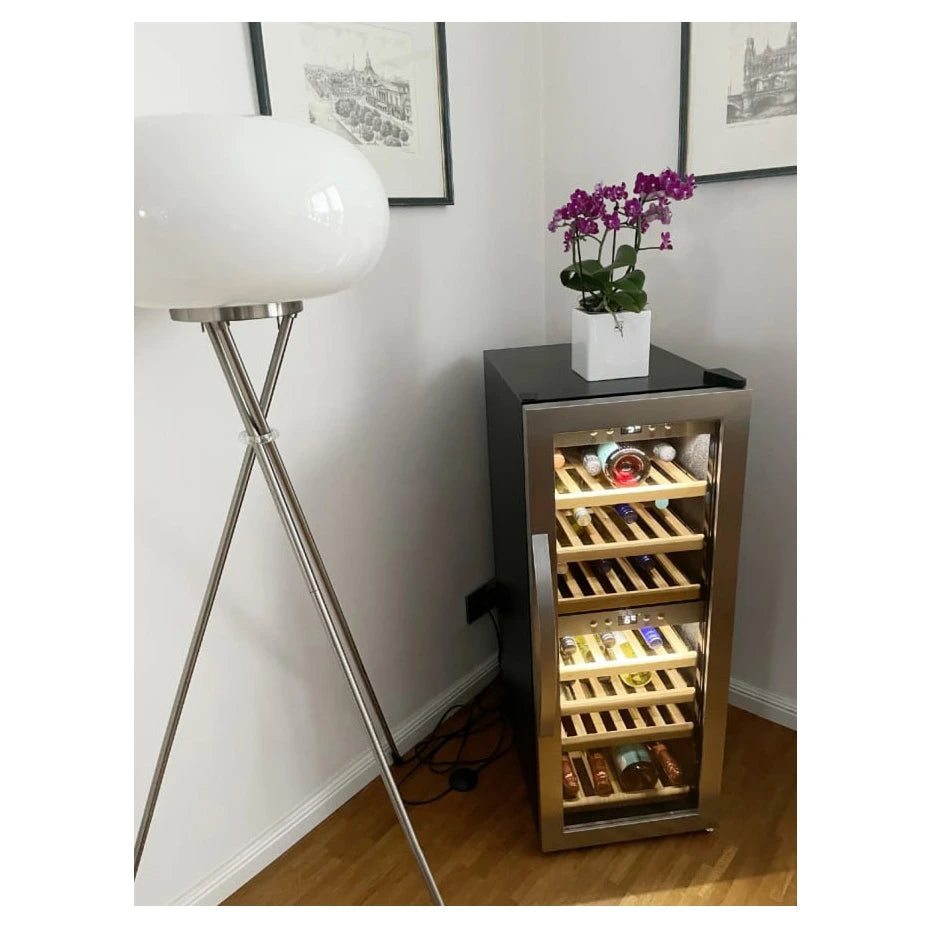 Wine Cooler 38 bottles mQuvée WineExpert 38 Stainless Dual-zone