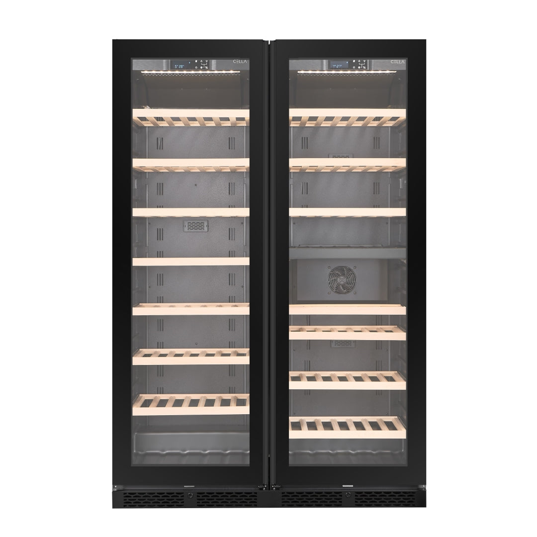 Double Wine Cooler CELLA WFS163SD Black