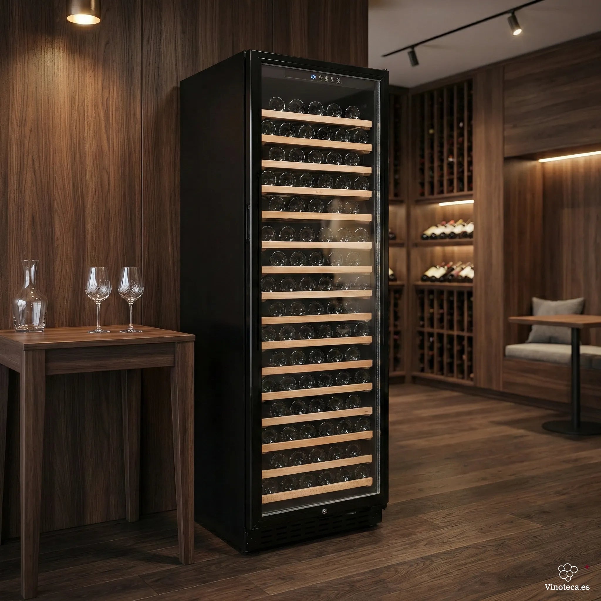 Wine Cooler 166 bottles Vinobox V168GC 1T Black