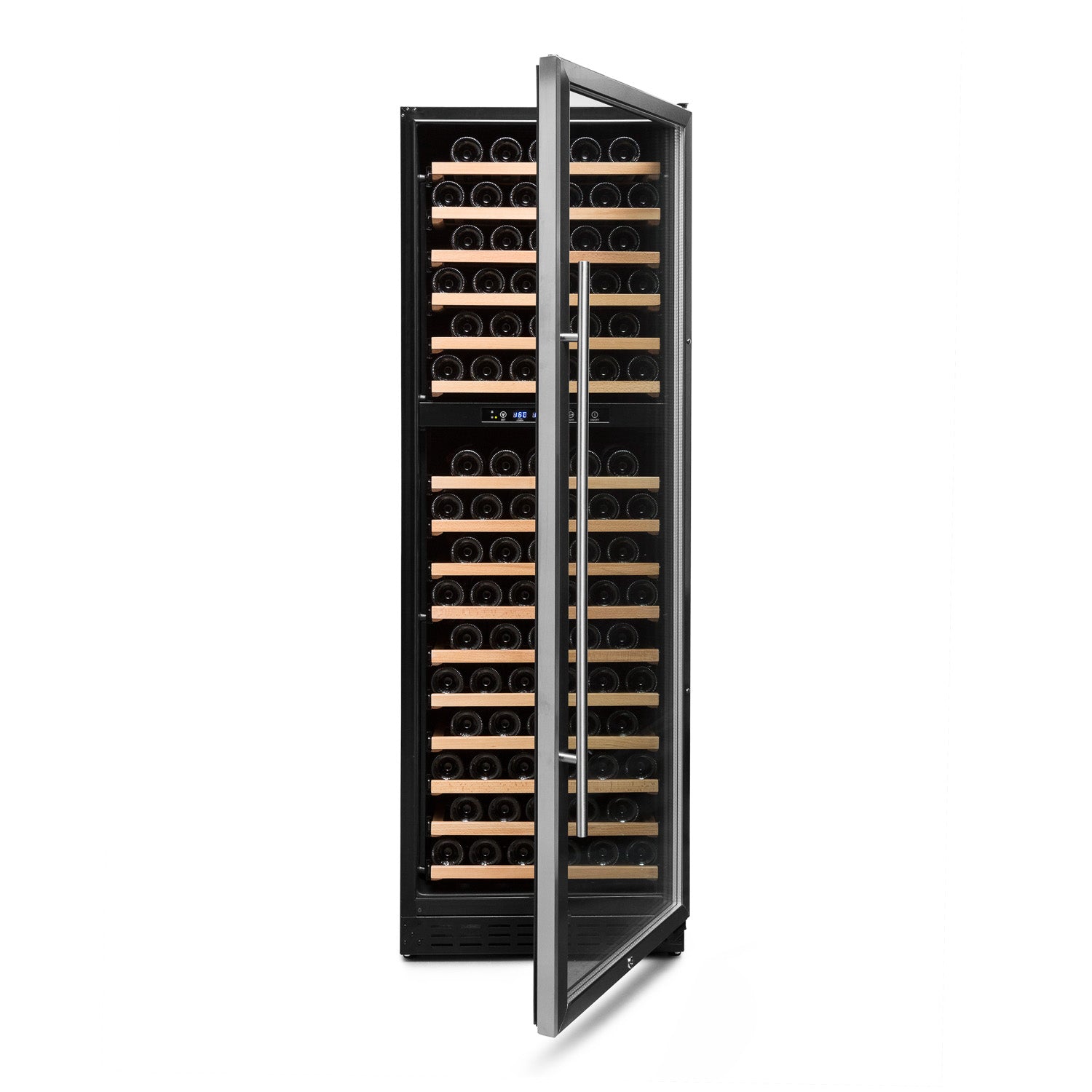 Vinoteca Vinobox 168 botellas 168GC 2T Inox semiabierta