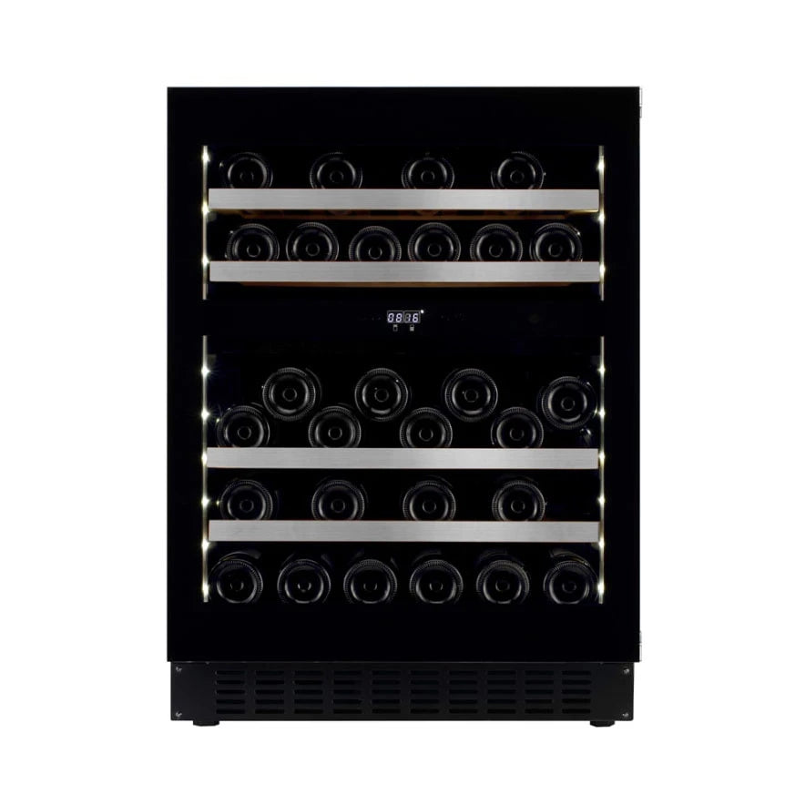 Vinoteca 45 botellas mQuvée WineCave Exclusive 60D Fullglasss Black