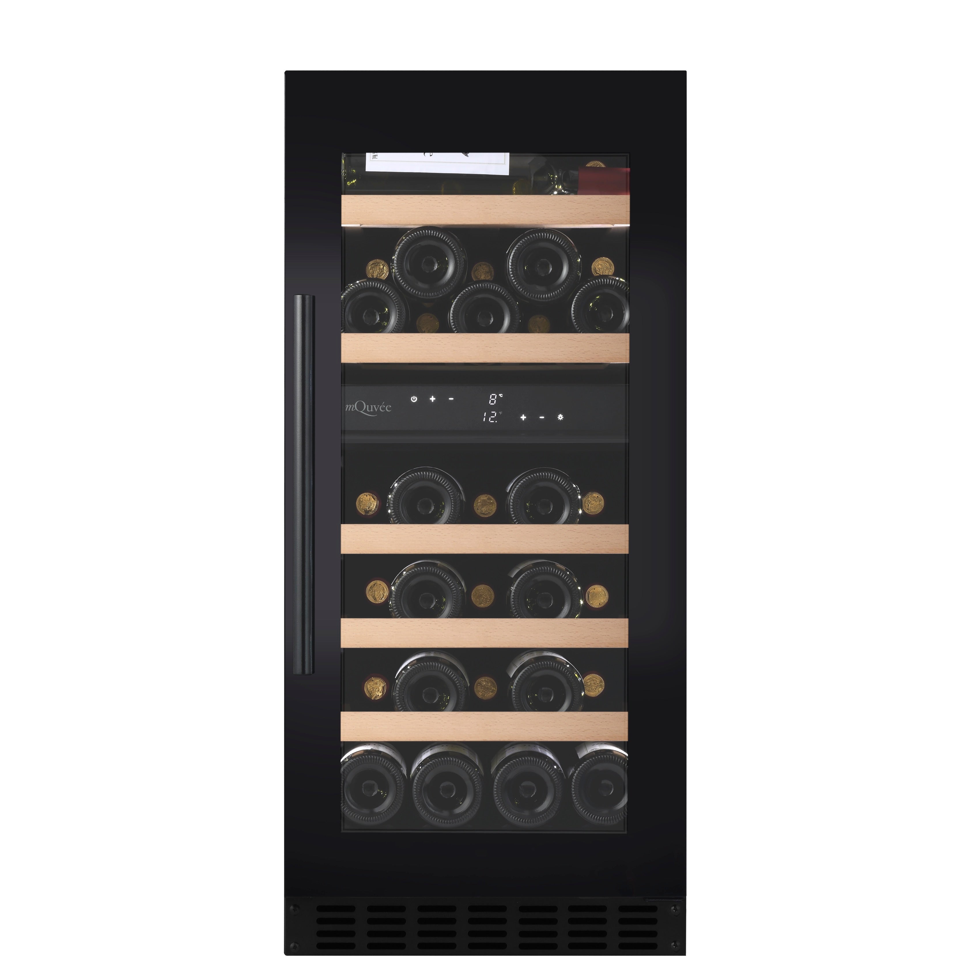 Wine Cooler 34 bottles mQuvée WineCave 800 40D Fullglass Dual-zone