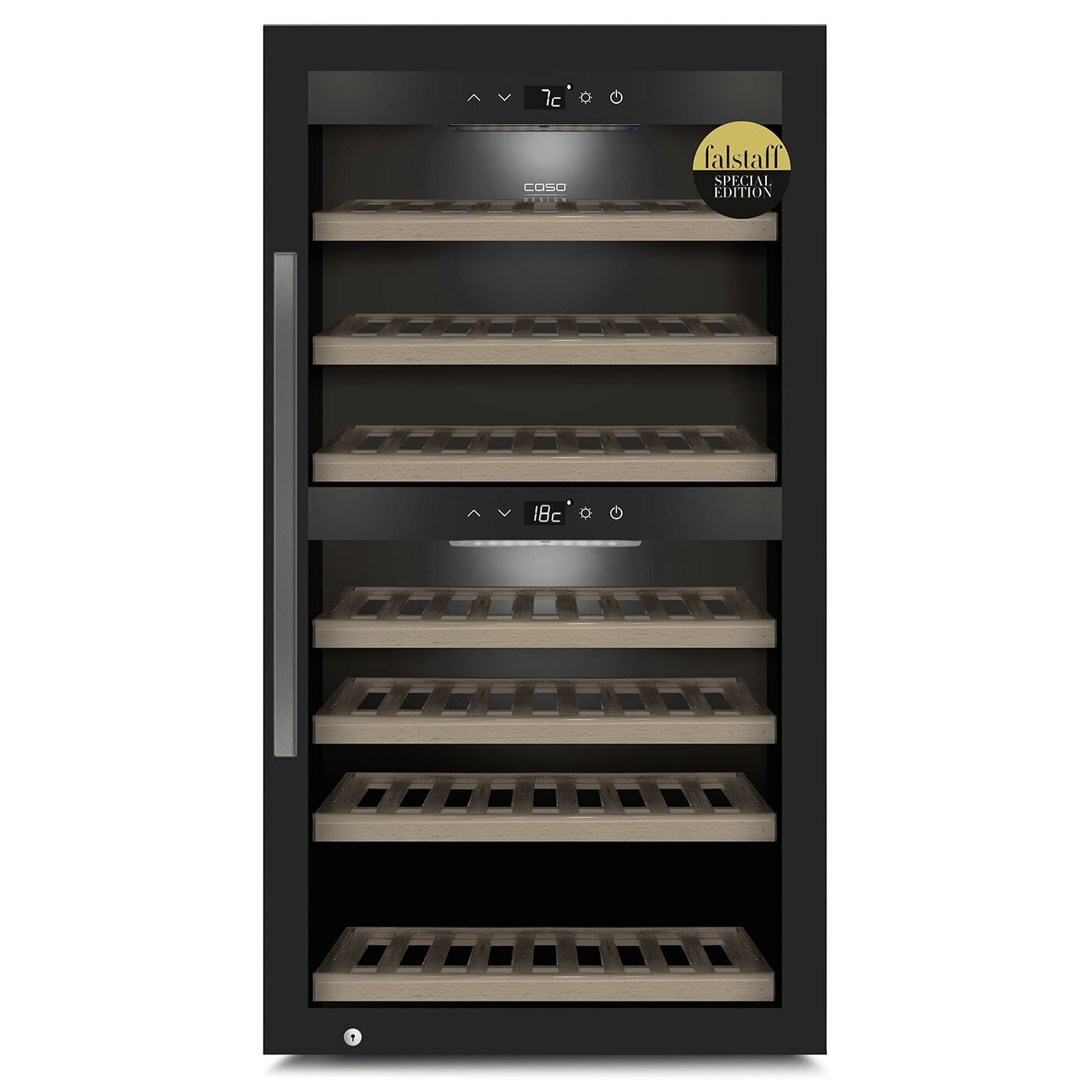 Wine Cooler 66 bottles Caso WineExclusive 66 Smart Dual-zone