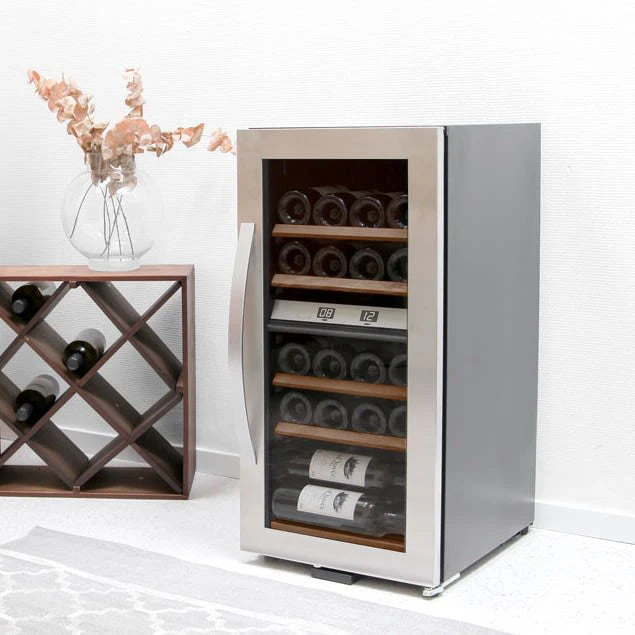 Wine Cooler 24 bottles mQuvée WineExpert 24 Stainless Dual-zone