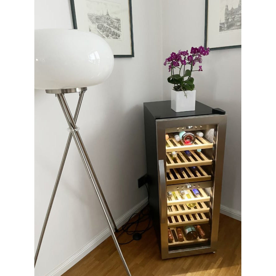 Wine Cooler 38 bottles mQuvée WineExpert 38 Stainless Dual-zone