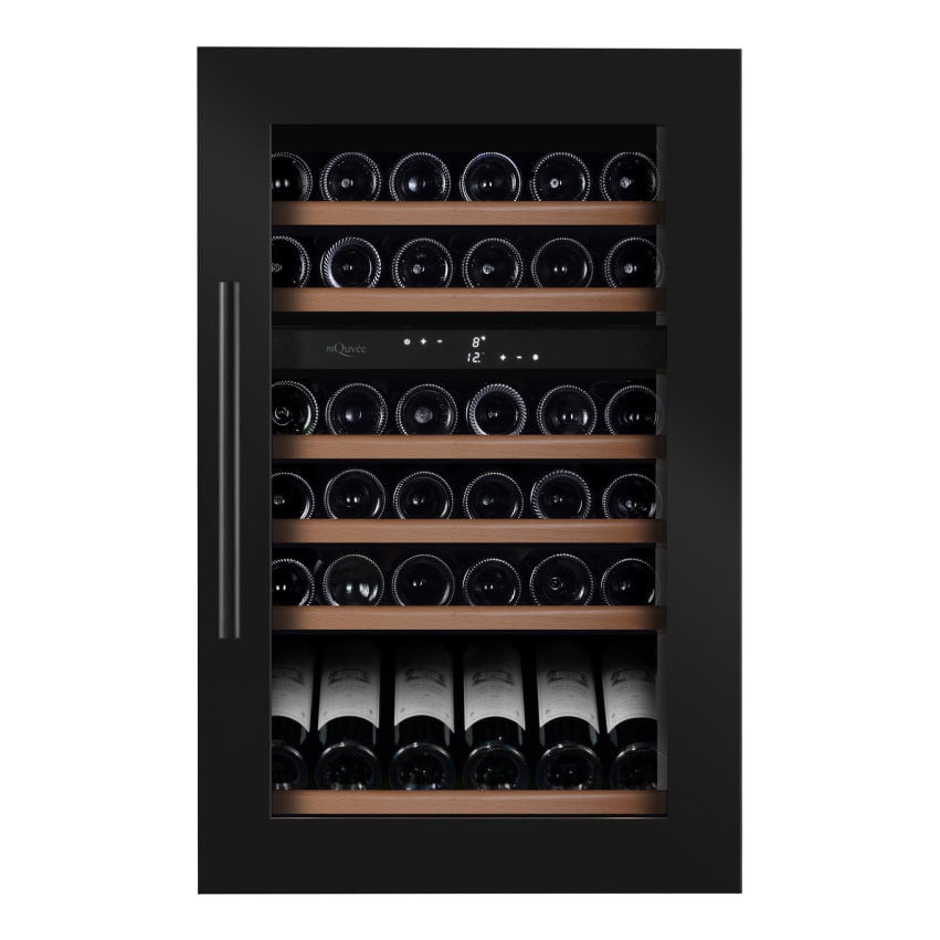 Wine Cooler 49 bottles mQuvée WineKeeper 49D Fullglass Black
